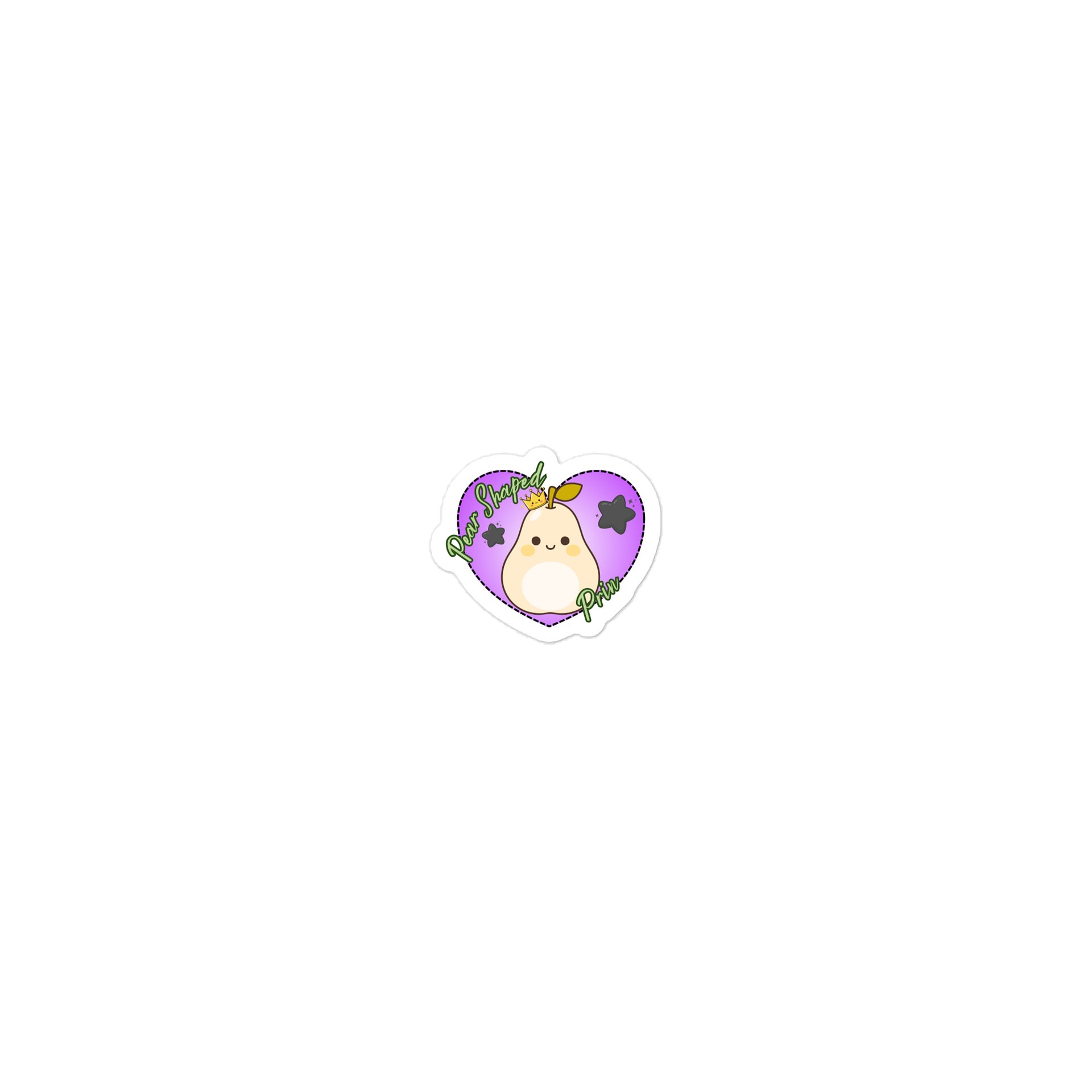 "Pear Shaped Prin" Die-Cut Sticker product image (1)
