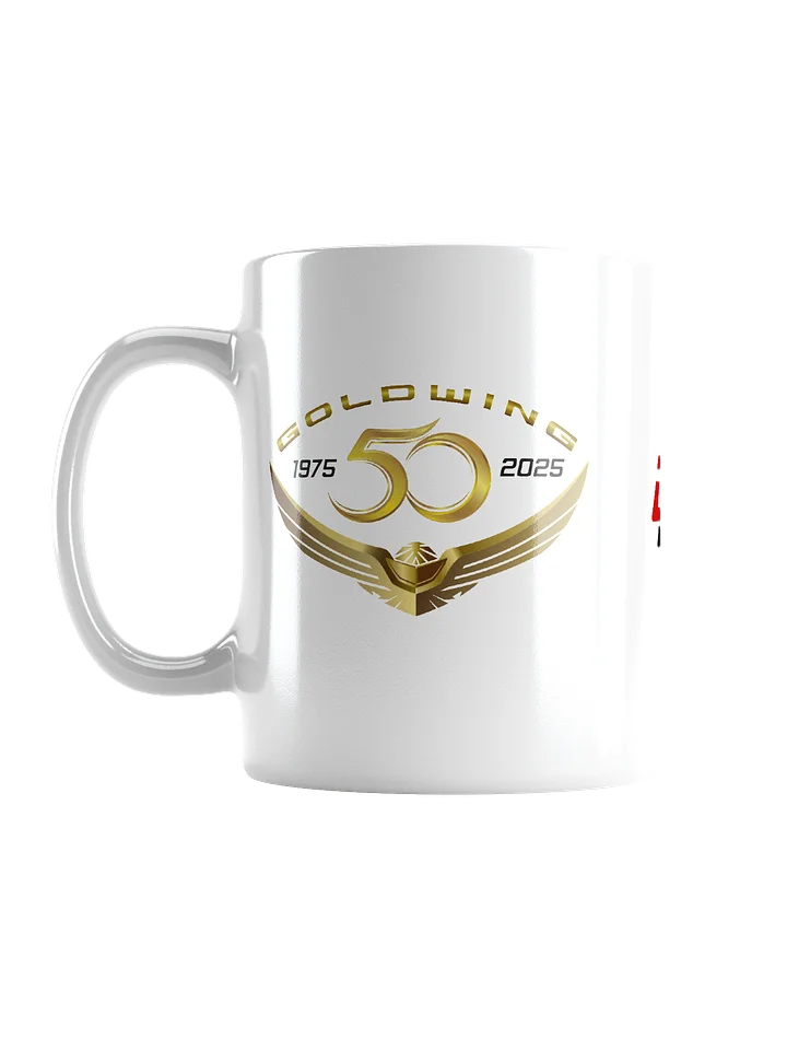 White 50th Anniversary Goldwing Coffee Mug product image (1)