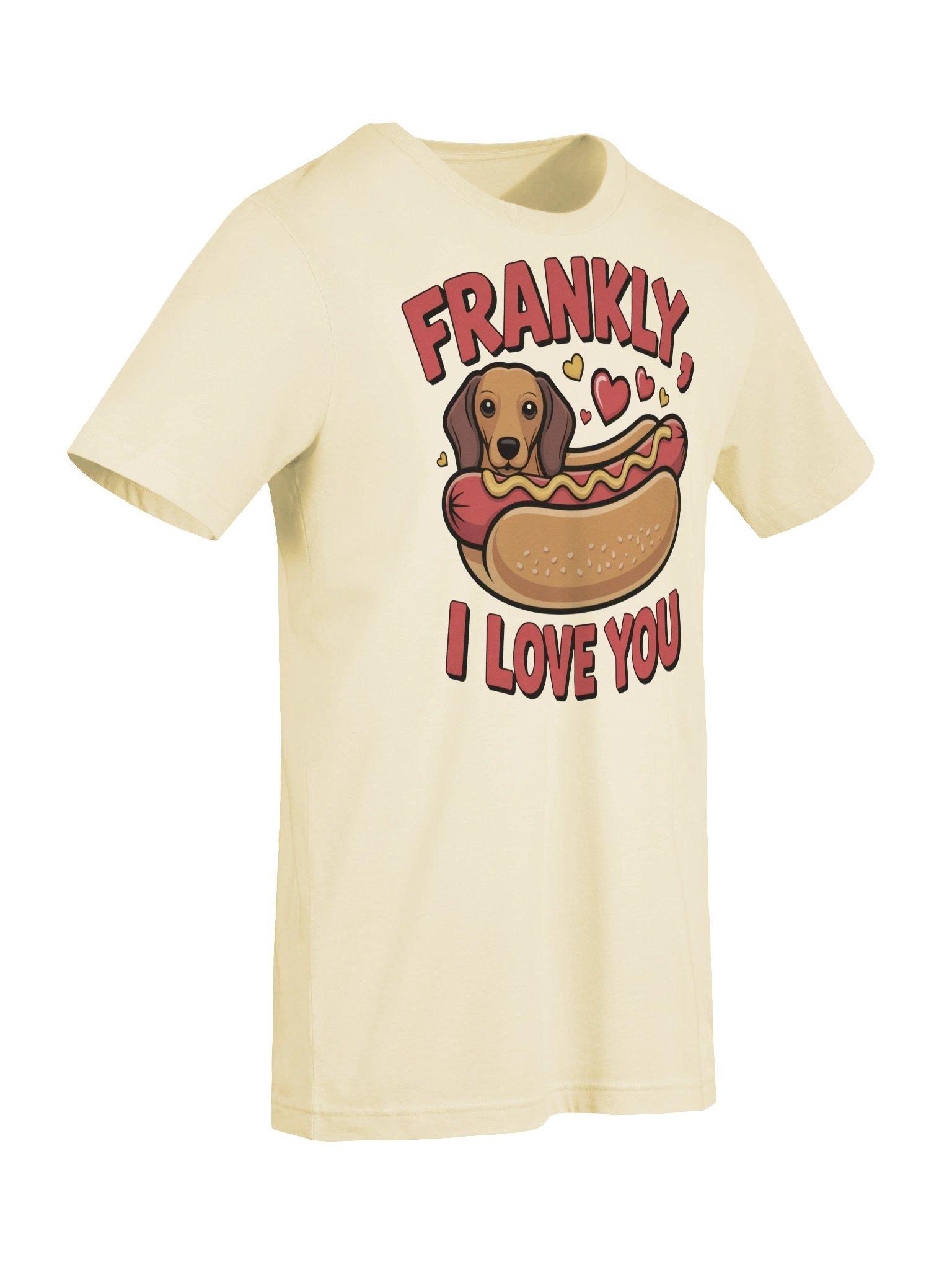 Frankly I Love You Dachshund Shirt – Funny Hot Dog Wiener Dog Valentine Tee for Dog Lovers product image (17)