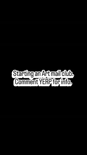 Fresh postcard prints and other goodies delivered to your actual real world mail box. Interested? Comment YERP and you will b...