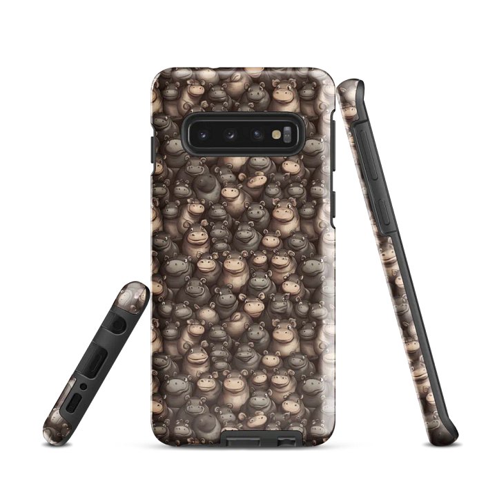 Playful Hippo Pattern Samsung Tough Case product image (1)
