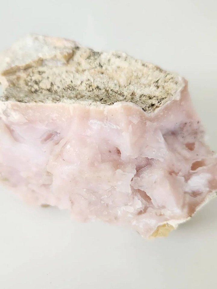 Pink opal with sugar coated crystal caves product image (1)