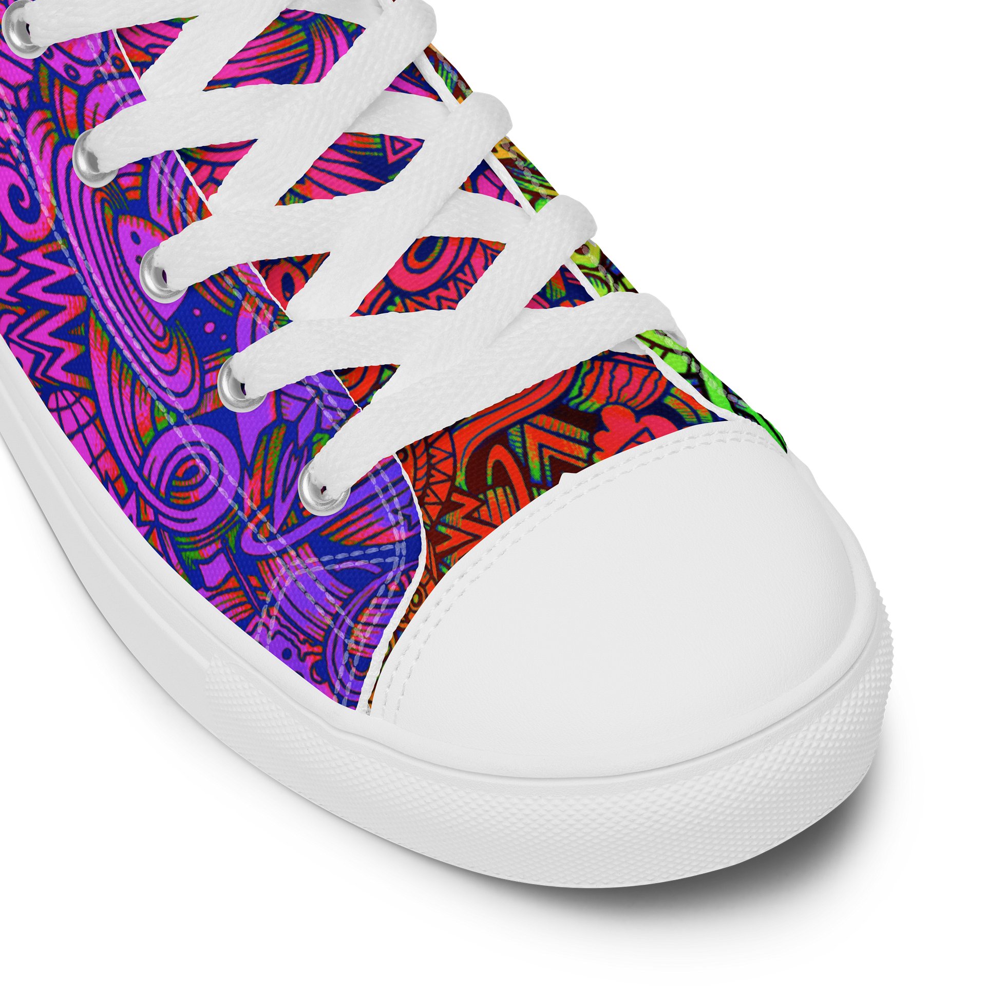 Rainbow Space Scribble - Women's High Tops | #MadeByMELO product image (6)
