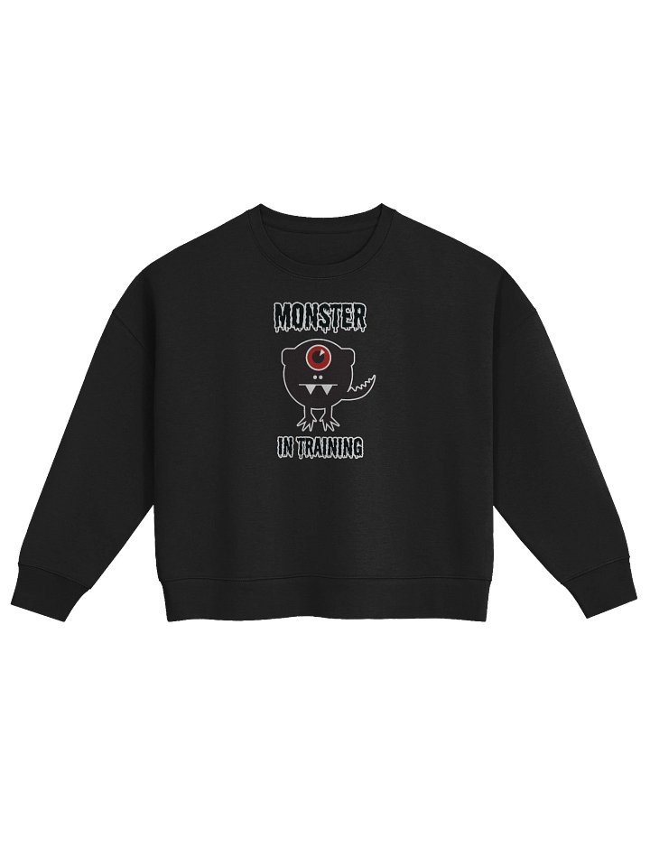 ECO Monster In Training Women's Organic Crew Neck Sweatshirt product image (4)