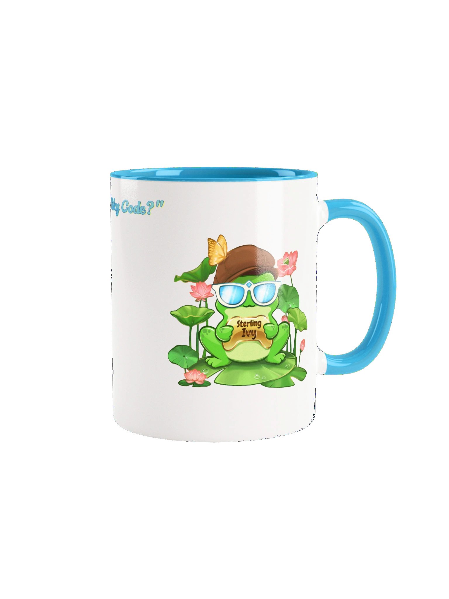 Blue Cafe Frog - "Wanna Sky Code?" product image (1)