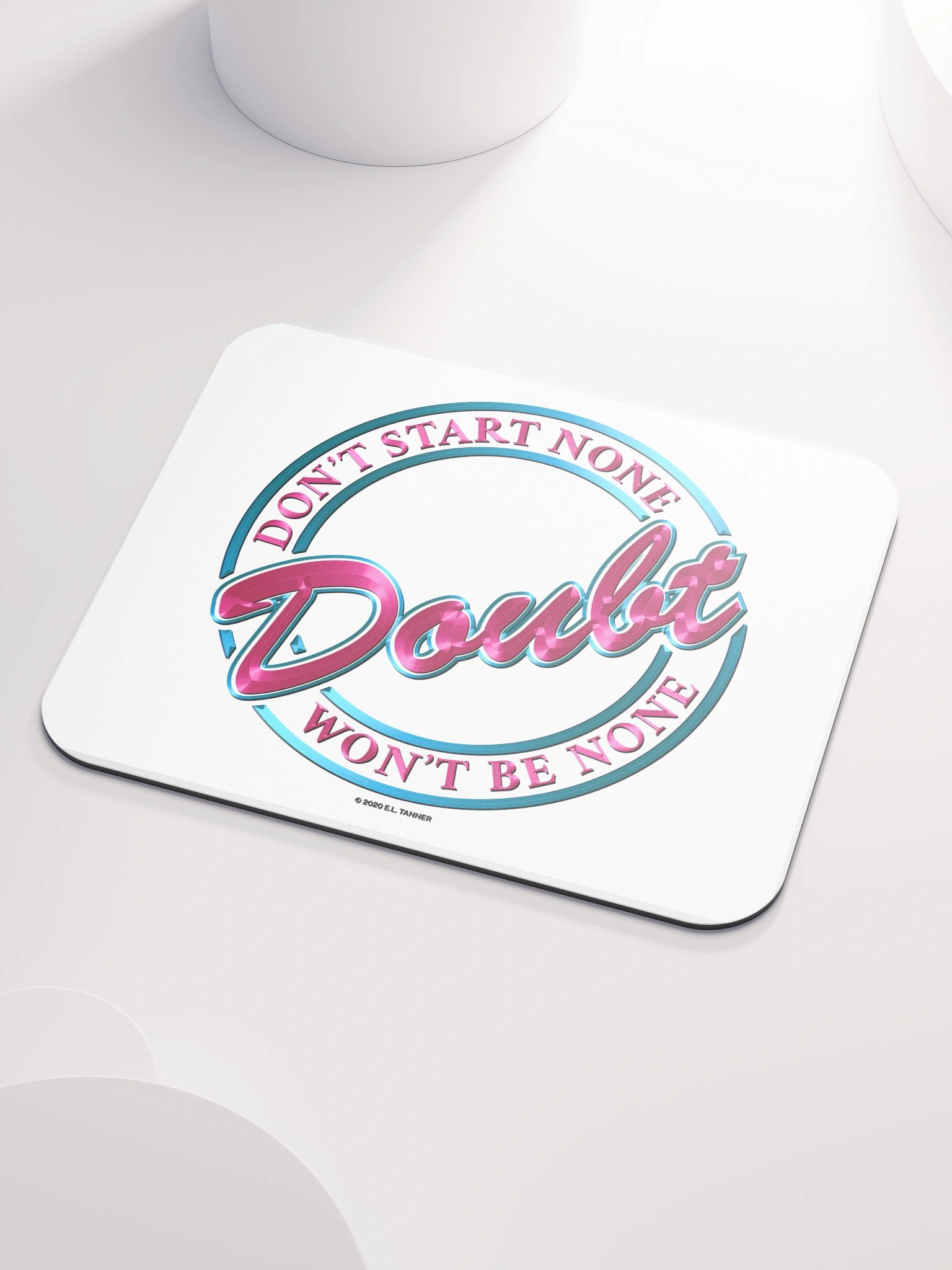 Doubt V1, Pink Mouse Pad BV product image (3)