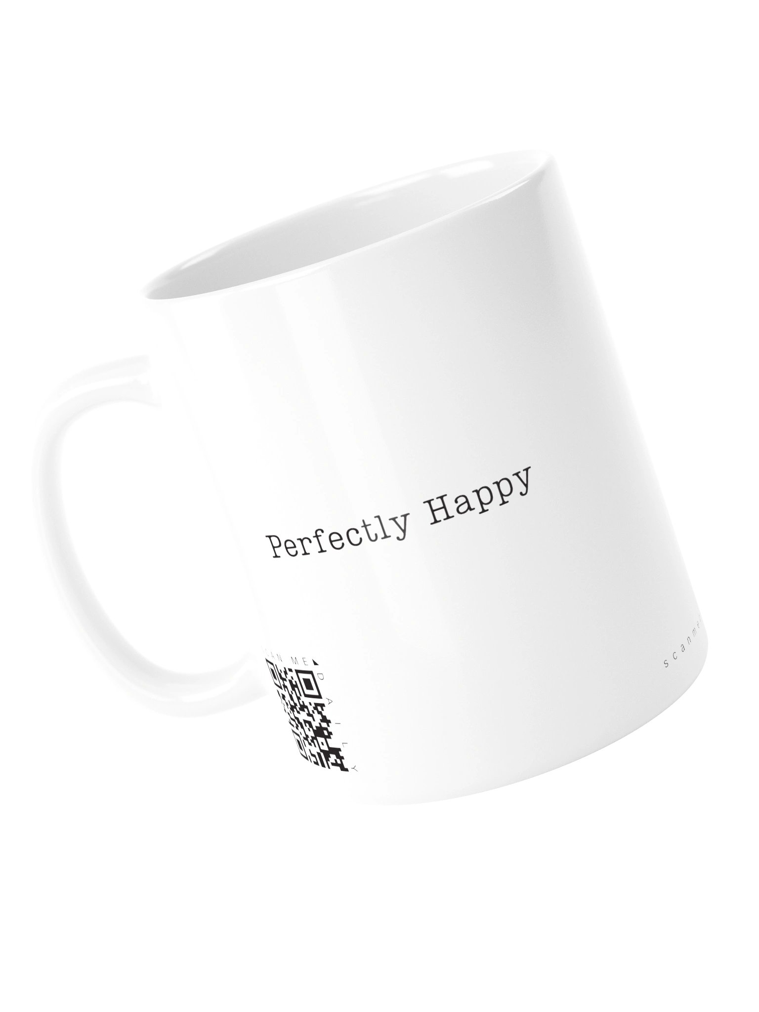 <i>Perfectly Happy</i> • QR Mug<br /> With 160 Daily Quotes<br /> <small>Quotes from beloved novel<br />Anne of Green Gables (1908)</small> product image (6)