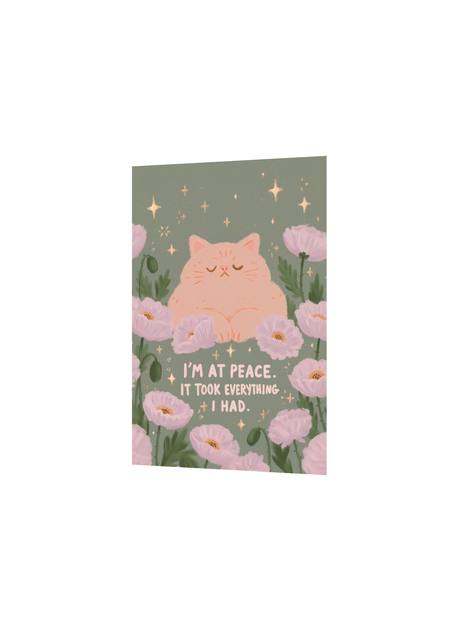 I’m at Peace Cat Poster product image (14)