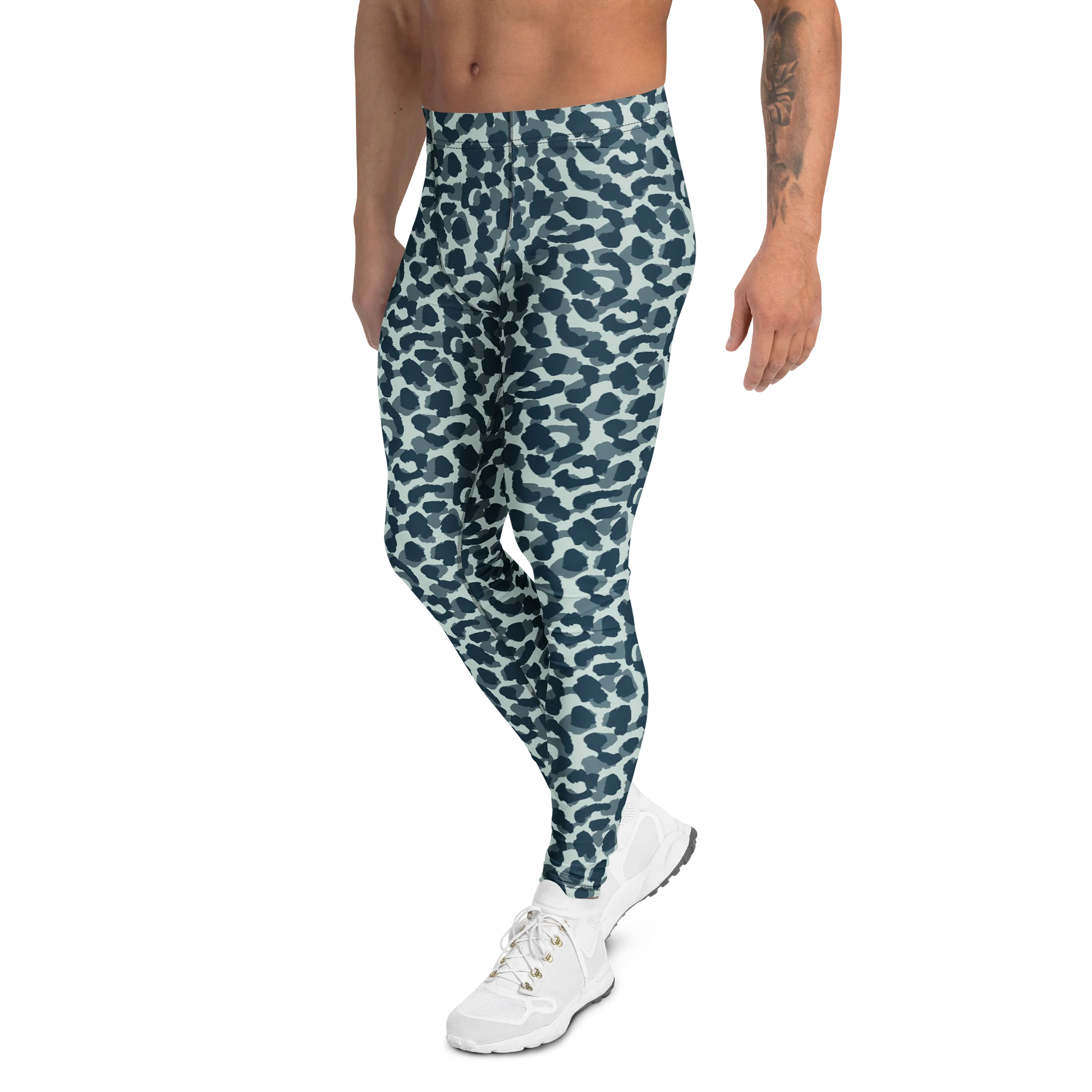 Comfortable Men's Leggings with Bold Military Leopard Skin product image (4)