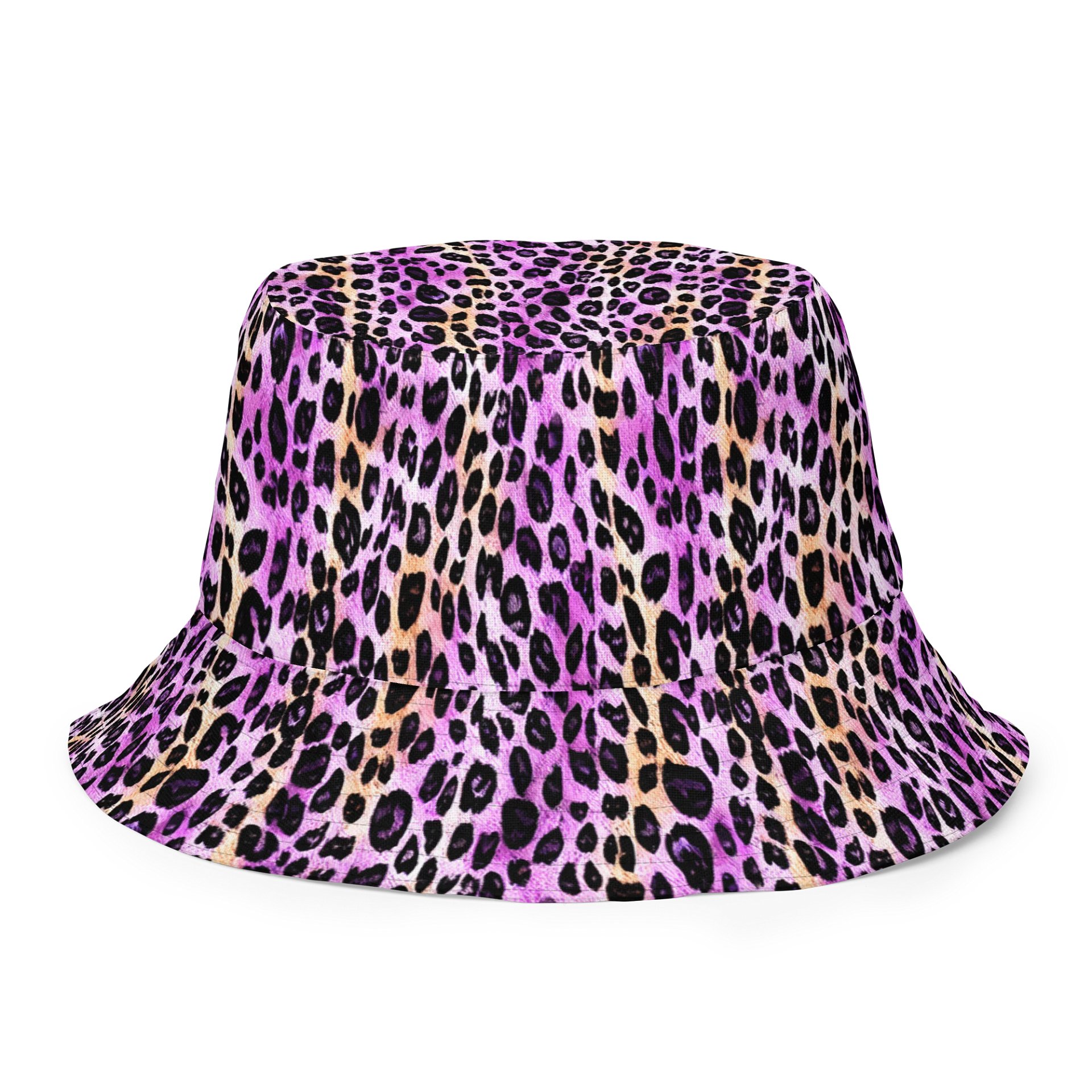 Purple Beige Leopard Hat product image (8)