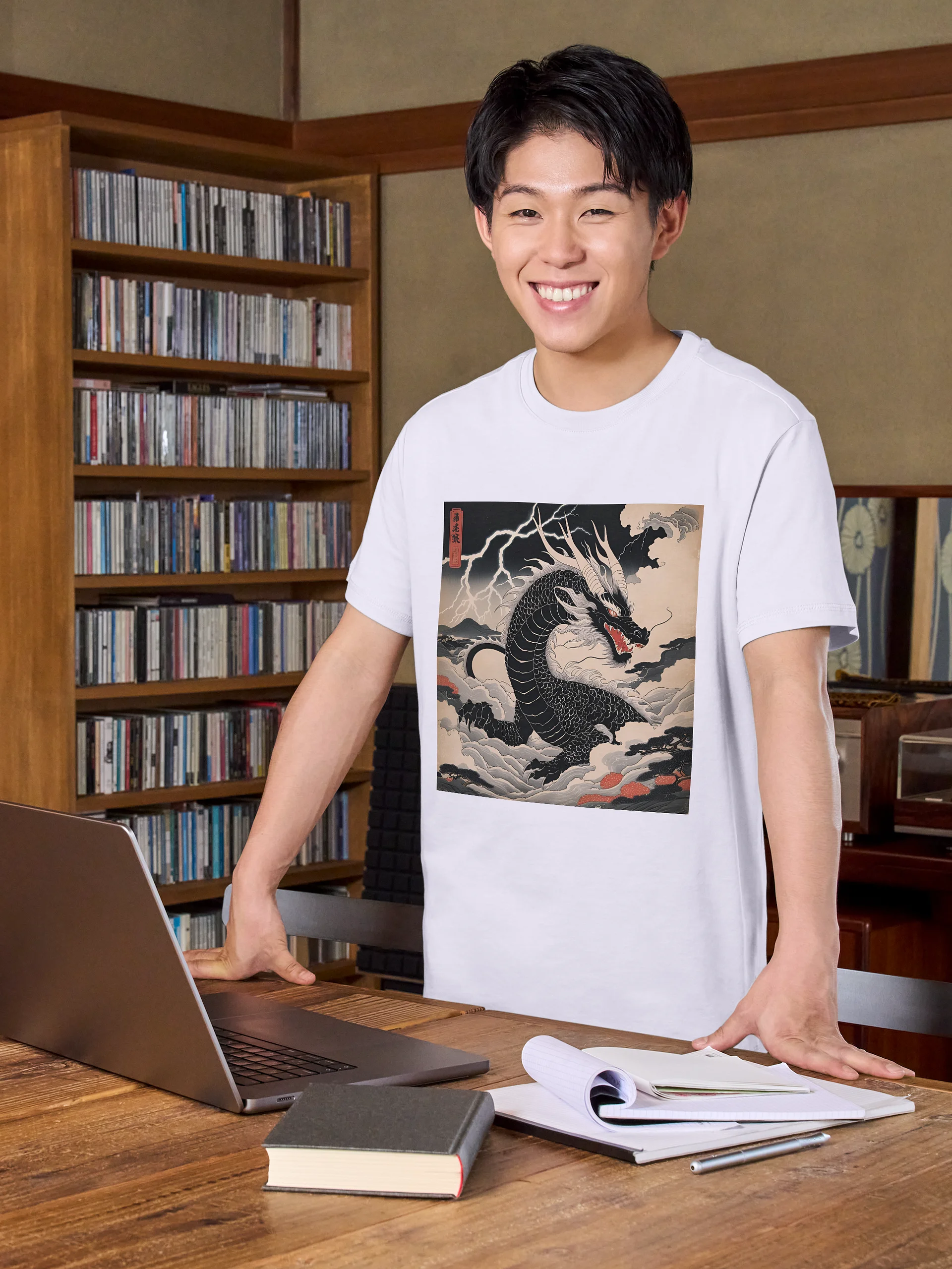 Ryoshin - Kurai Ryū (Dark Dragon), Ancient Ryū Collection, T-Shirt, Front Design product image (3)