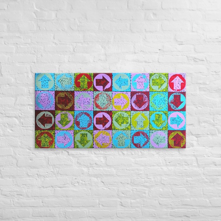 Mapping Heaven #2 (2001) on canvas (24" x 48") product image (2)