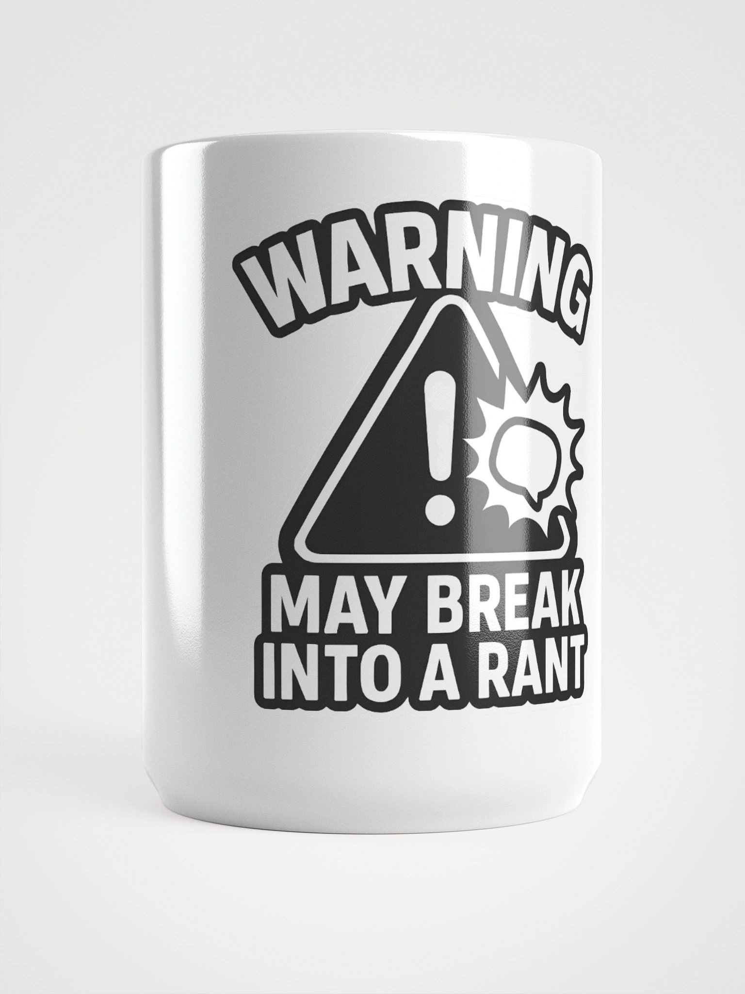 Cautionary Rant White Glossy Mug product image (5)