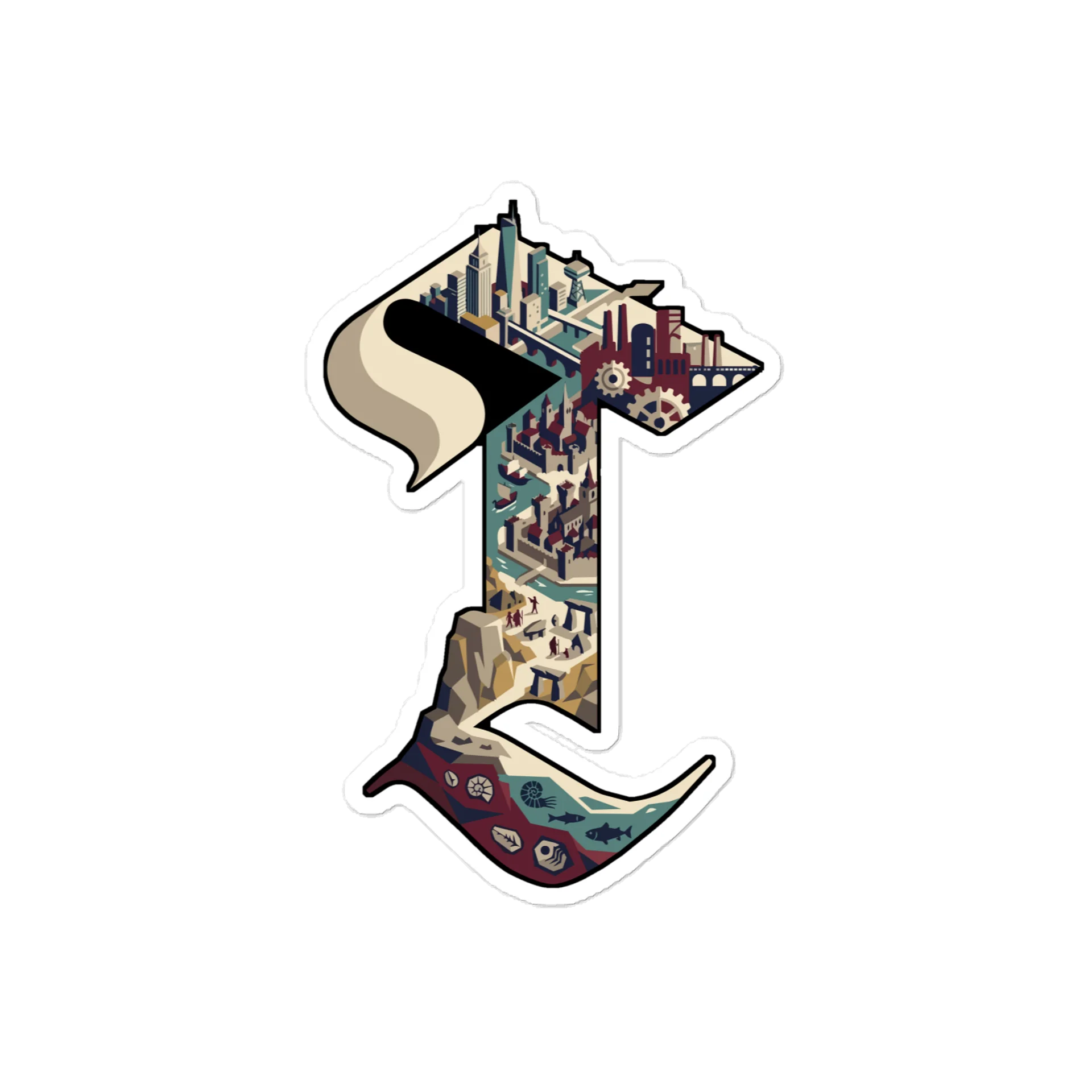 The Letter T Sticker, view 4