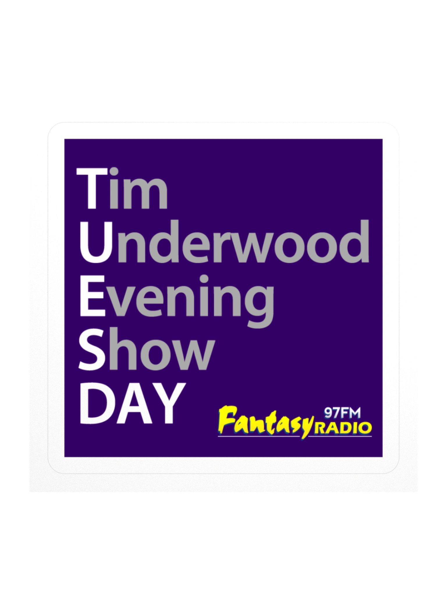Tim Underwood Evening Show Sticker product image (2)