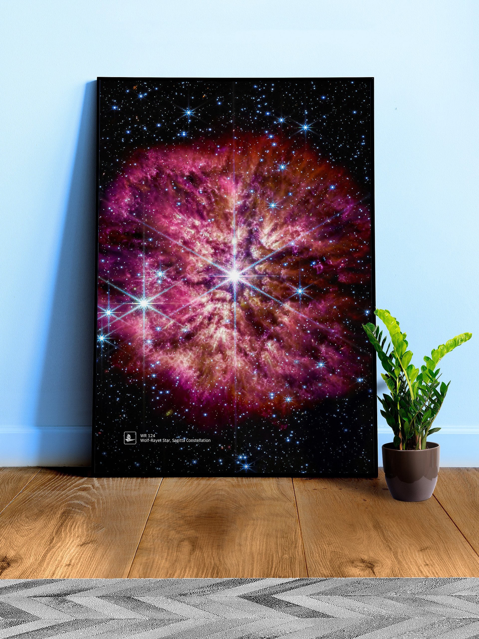 WR 124 (James Webb/JWST), Wolf-Rayet Star, Sagitta Constellation (James Webb/JWST) — space poster product image (3)