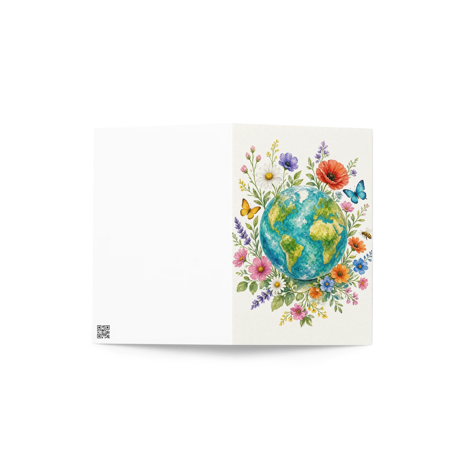 Love Our Planet Floral Earth Greeting Card product image (4)