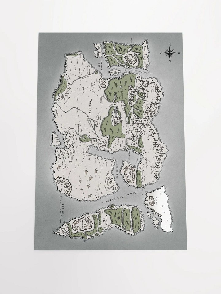 Map of Teren'vei Poster product image (1)