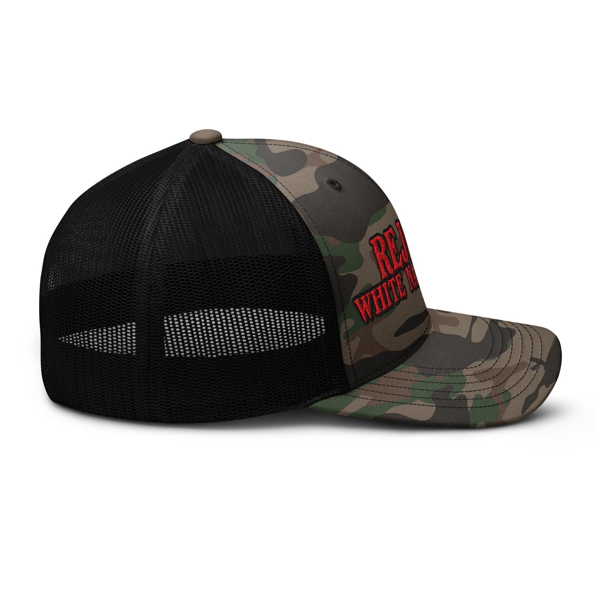 Reject White Nationalism Camo Trucker Hat 2 product image (3)