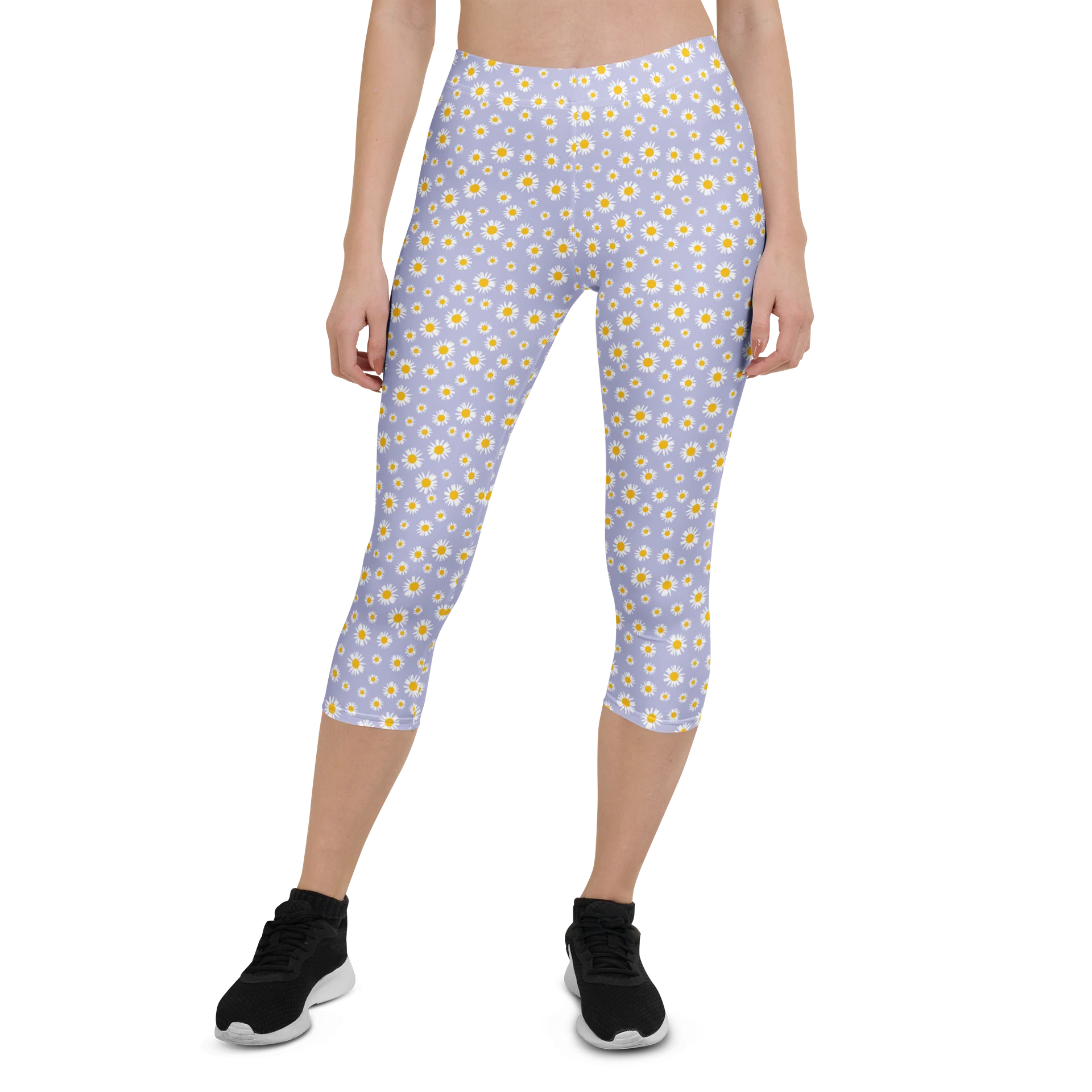 Comfortable Capri Leggings in Chamomile Print product image (1)