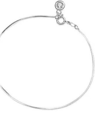 سوار "قطرة الزركون" – نعومة الفضة الفائقة product image (1)