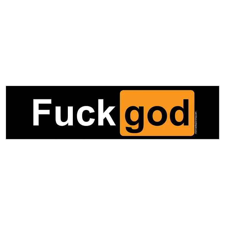 God Hub Bumper Sticker 15" product image (1)