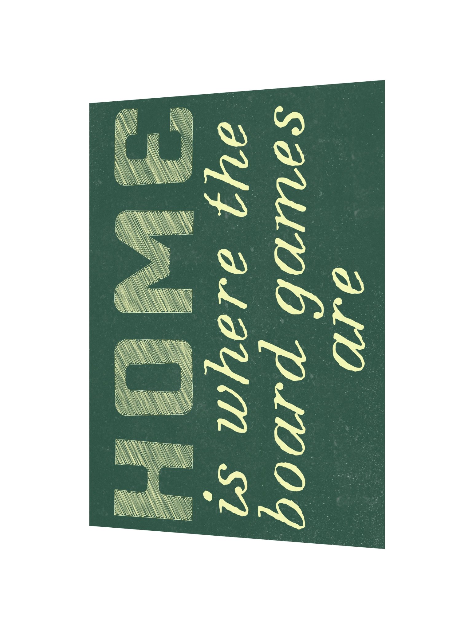 Home Sweet Home Board Game Room Poster - UNFRAMED product image (2)