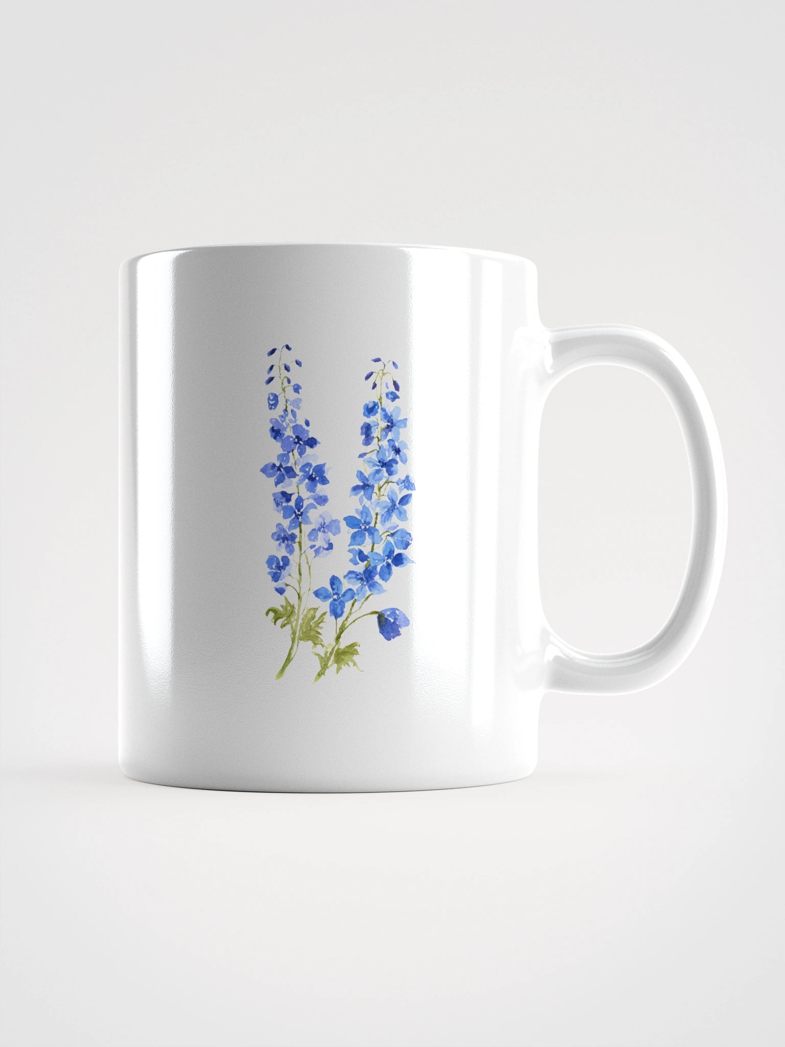 Blue Delphinium Floral Mug product image (1)