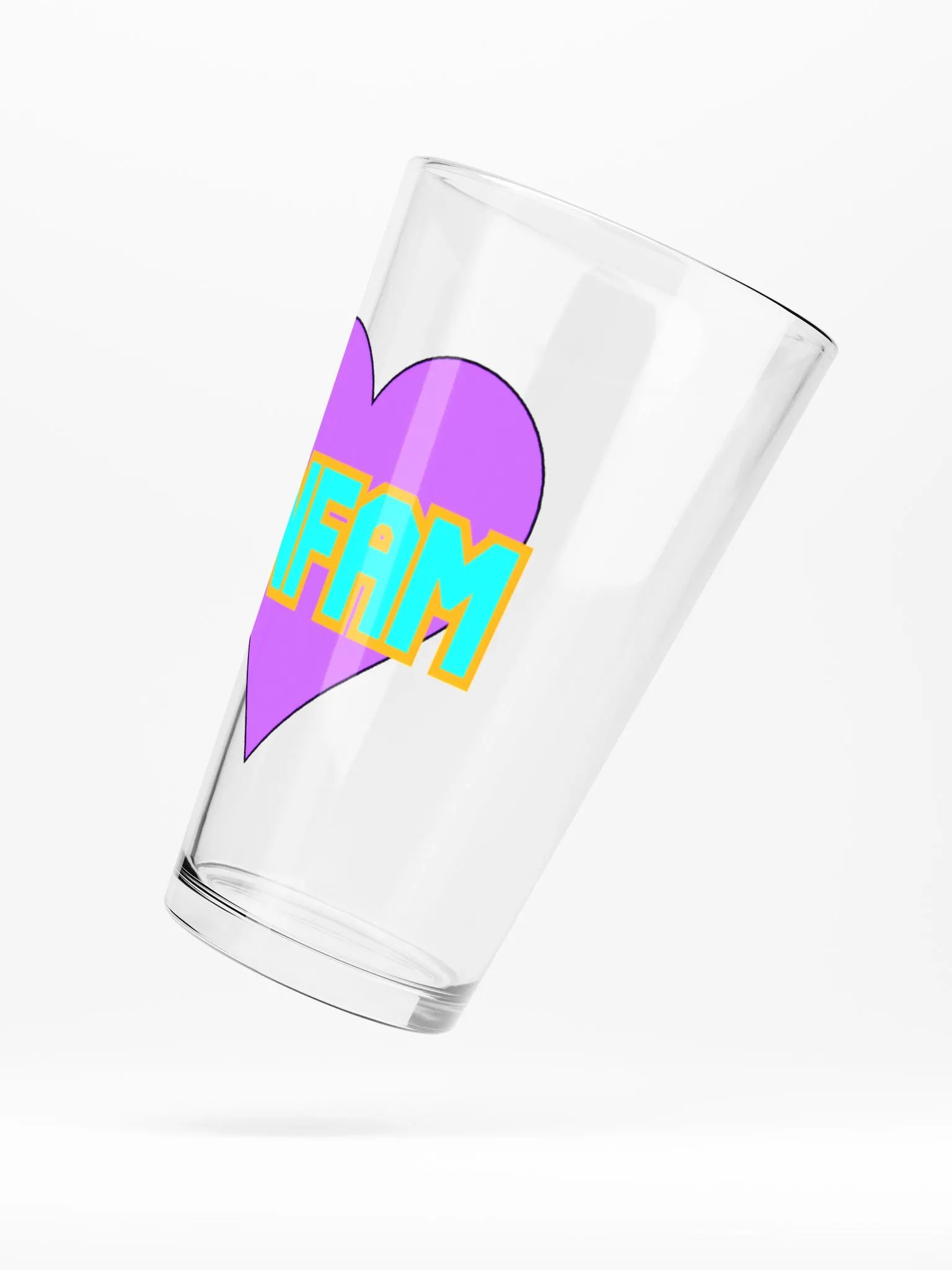 2NFAM HEART PINT GLASS product image (5)