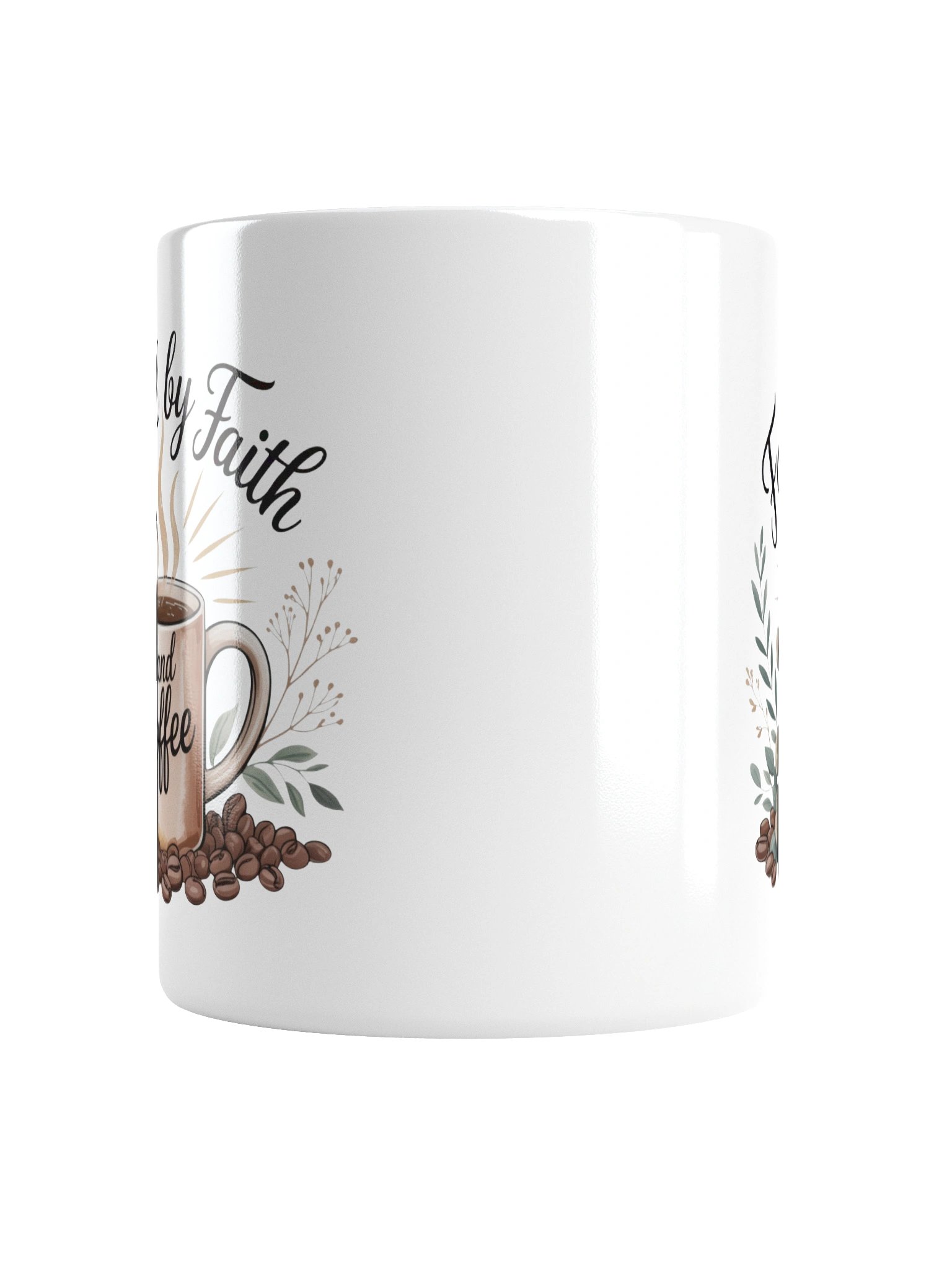 Fueled by Faith and Coffee Inspirational Quote Mug product image (2)