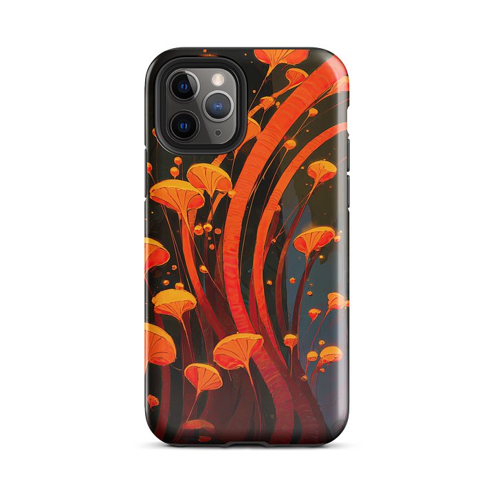 Luminous Grove iPhone Case – Abstract Organic Orange Glow Design product image (29)