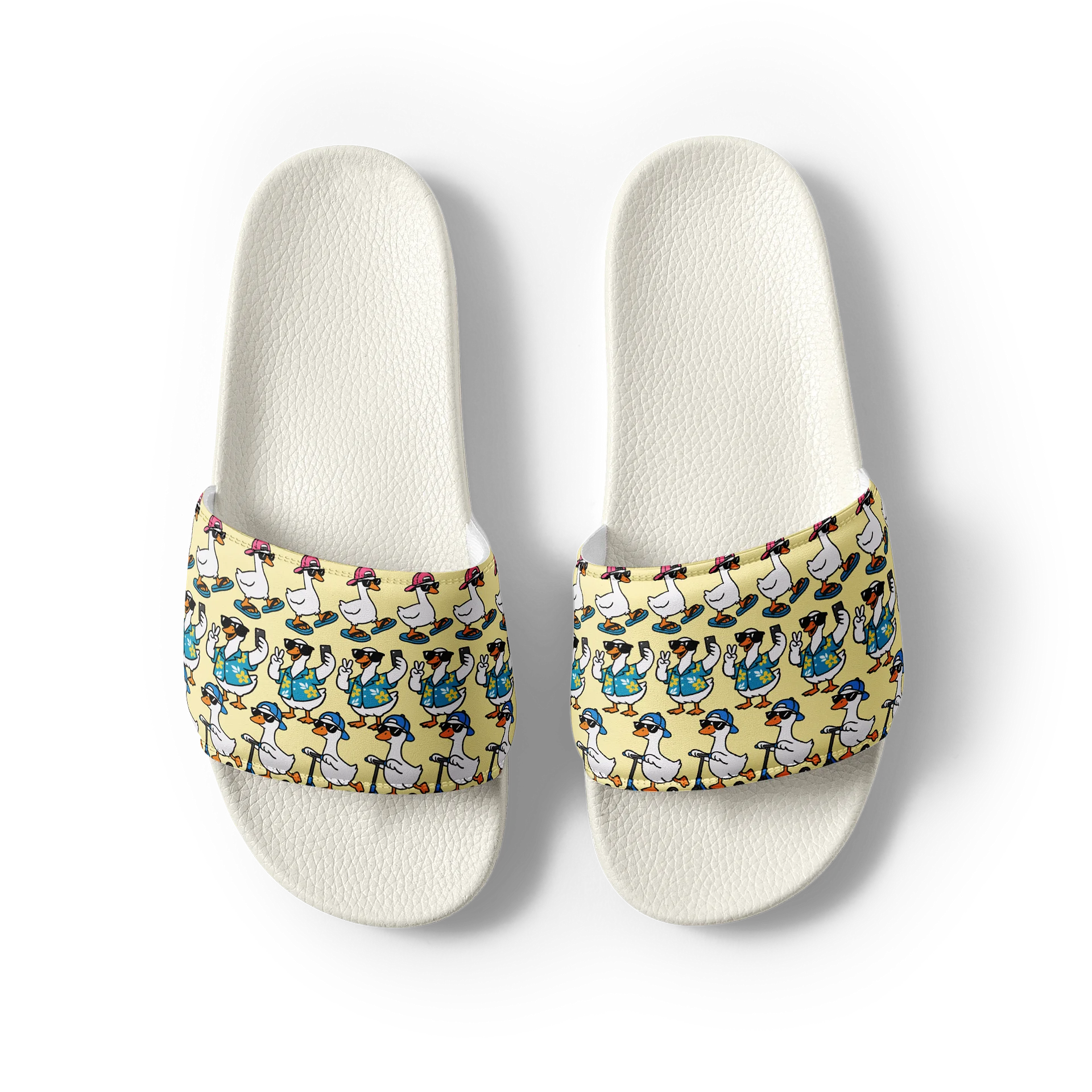 Quirky Duck Paradise Men's Slides product image (3)