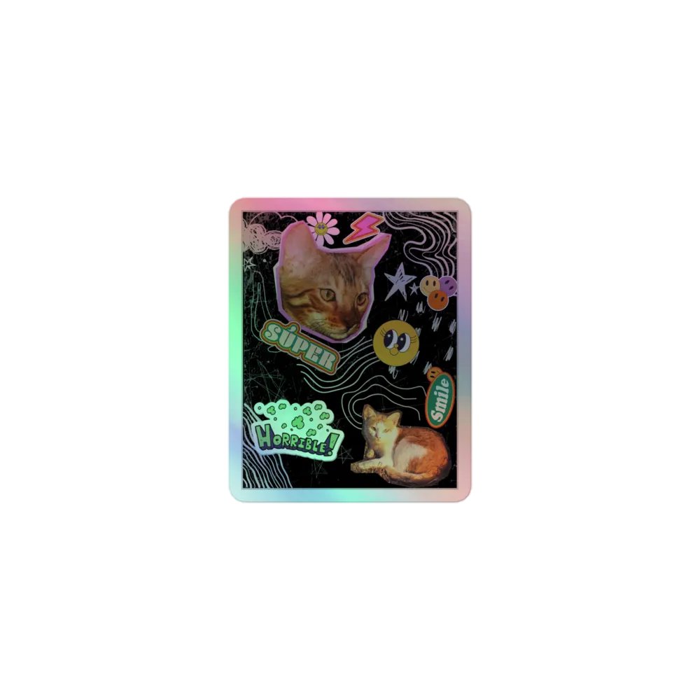 STICKERDOODLE holographic kiss-cut sticker product image (1)