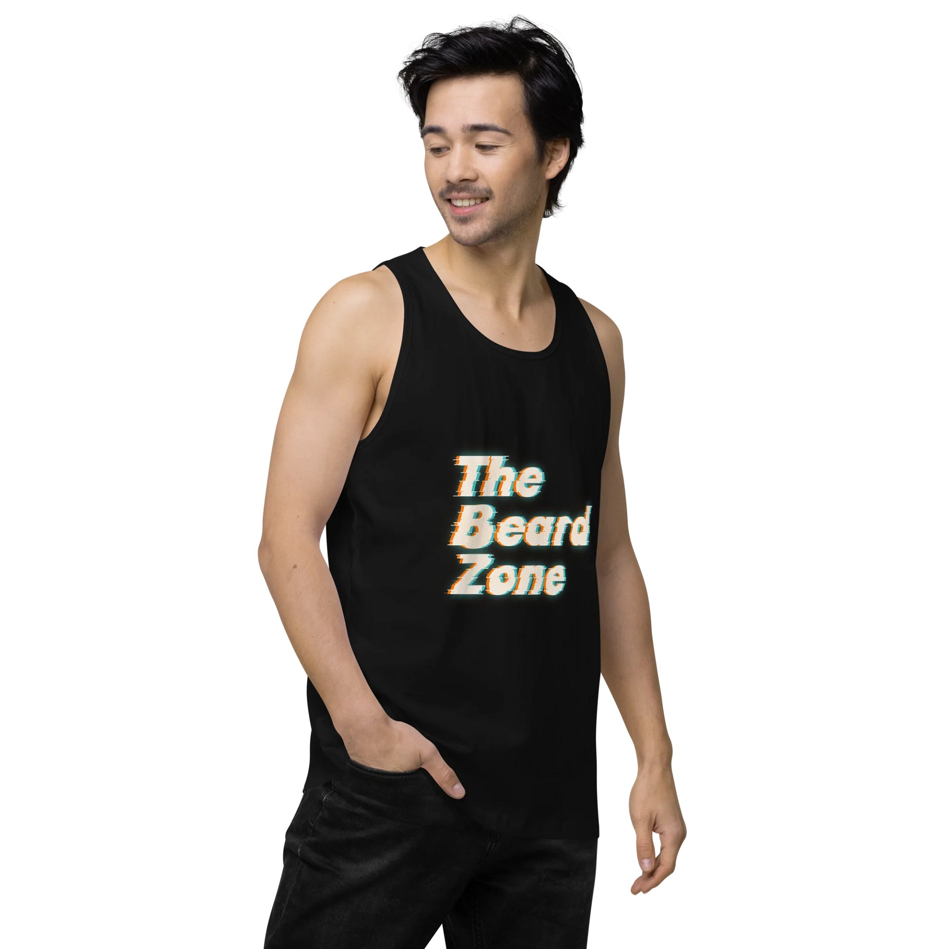 The Beard Zone Glitched Tank Top product image (3)