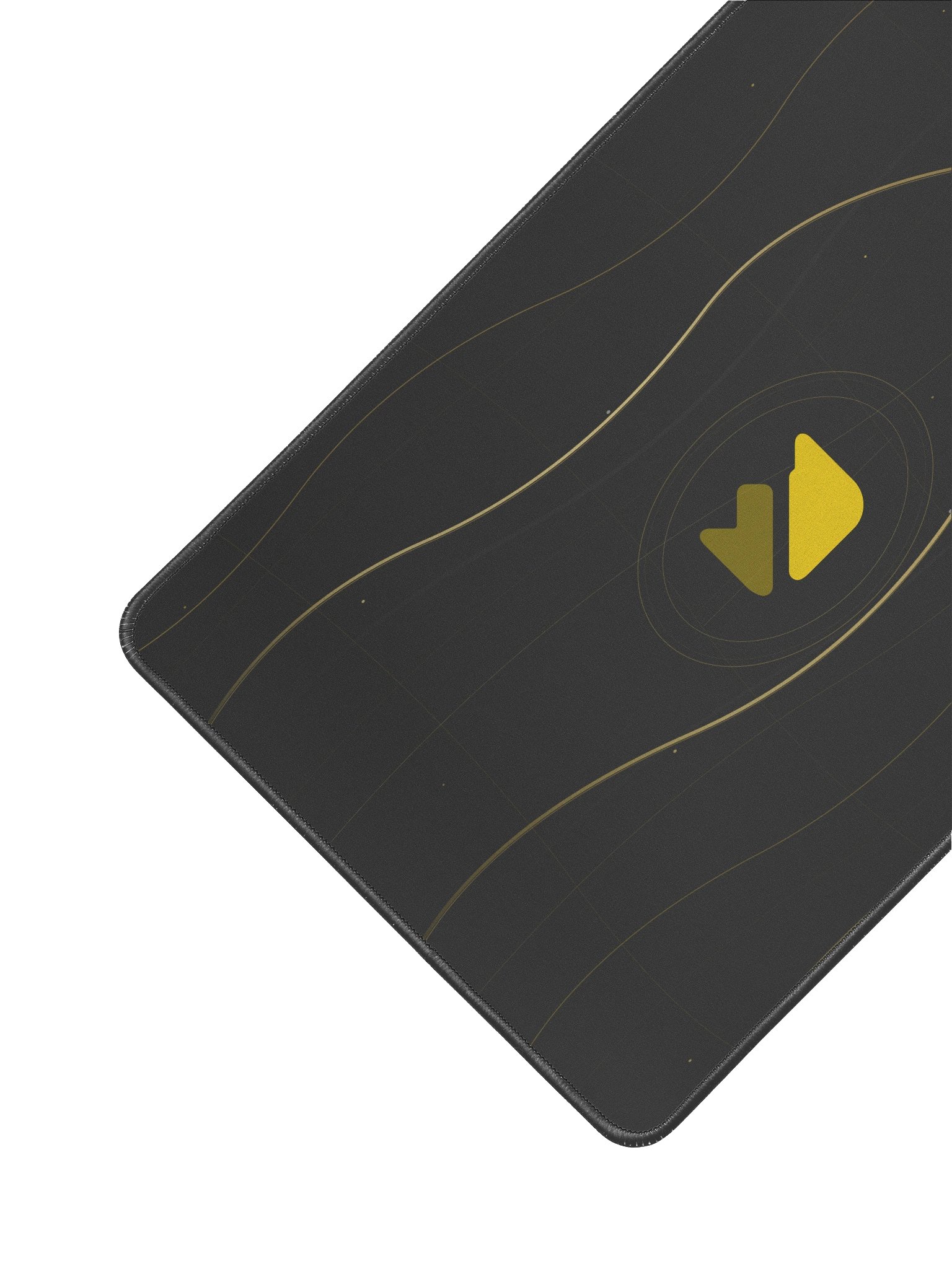 Black Gold Desk Mat 12 x 18 Mouse Pad product image (2)