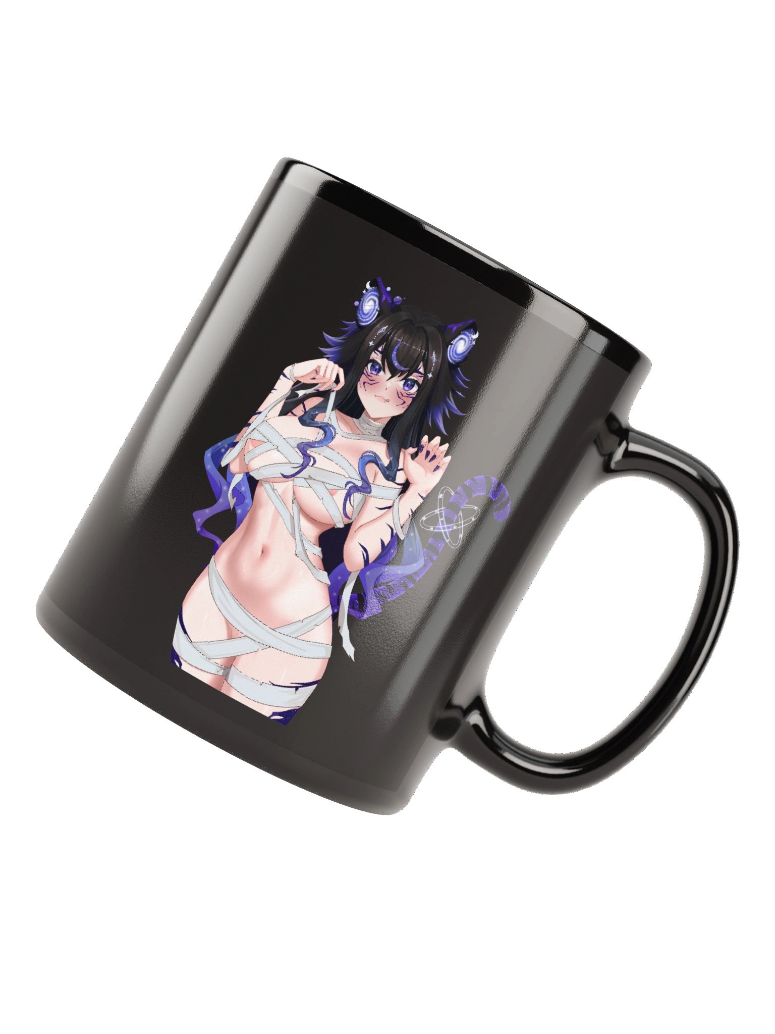Spicy+ Mummy Moona no Background | Black Glossy Mug product image (4)