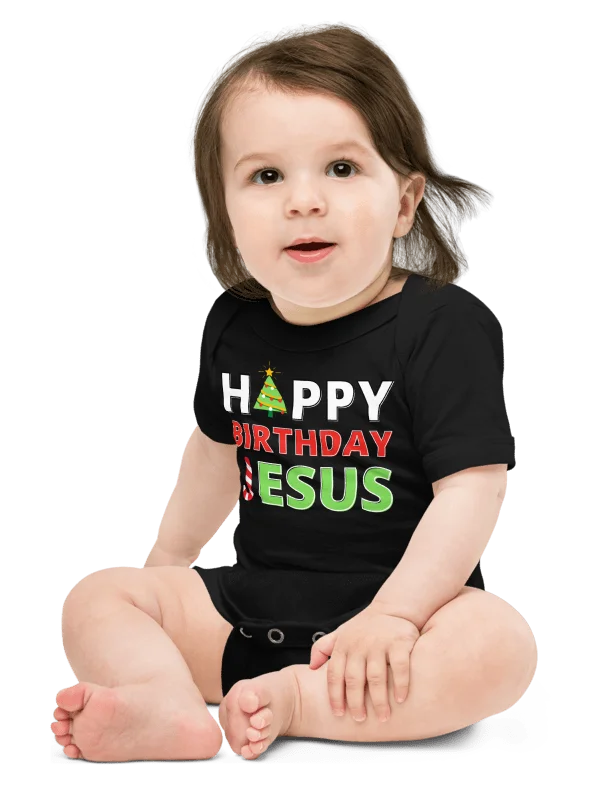 Happy Birthday Jesus Christmas Baby T-Shirt product image (2)