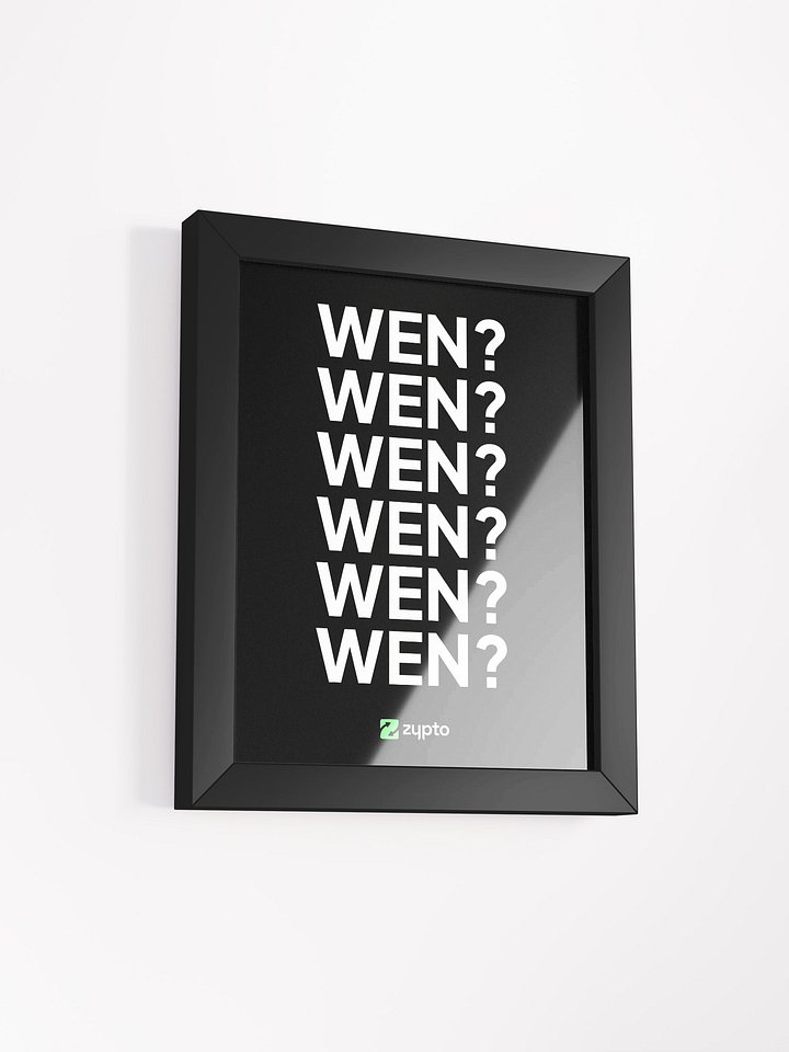 WEN? Framed Poster product image (2)