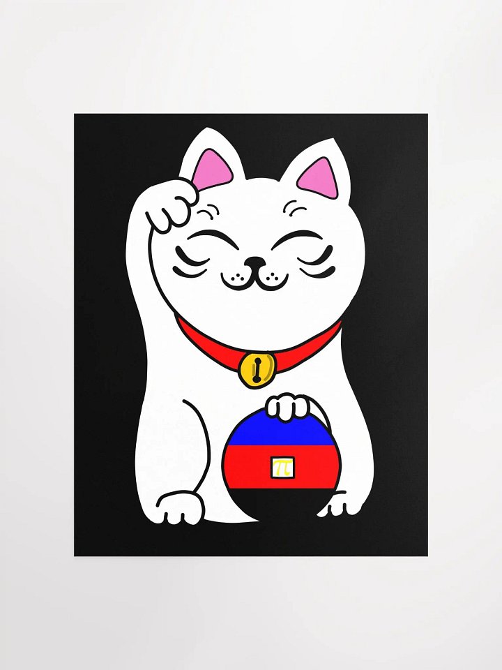 Maneki neko polyamory pride poster product image (1)