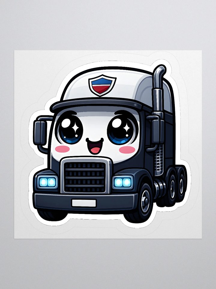 Cheerful Truckin' Sticker product image (1)