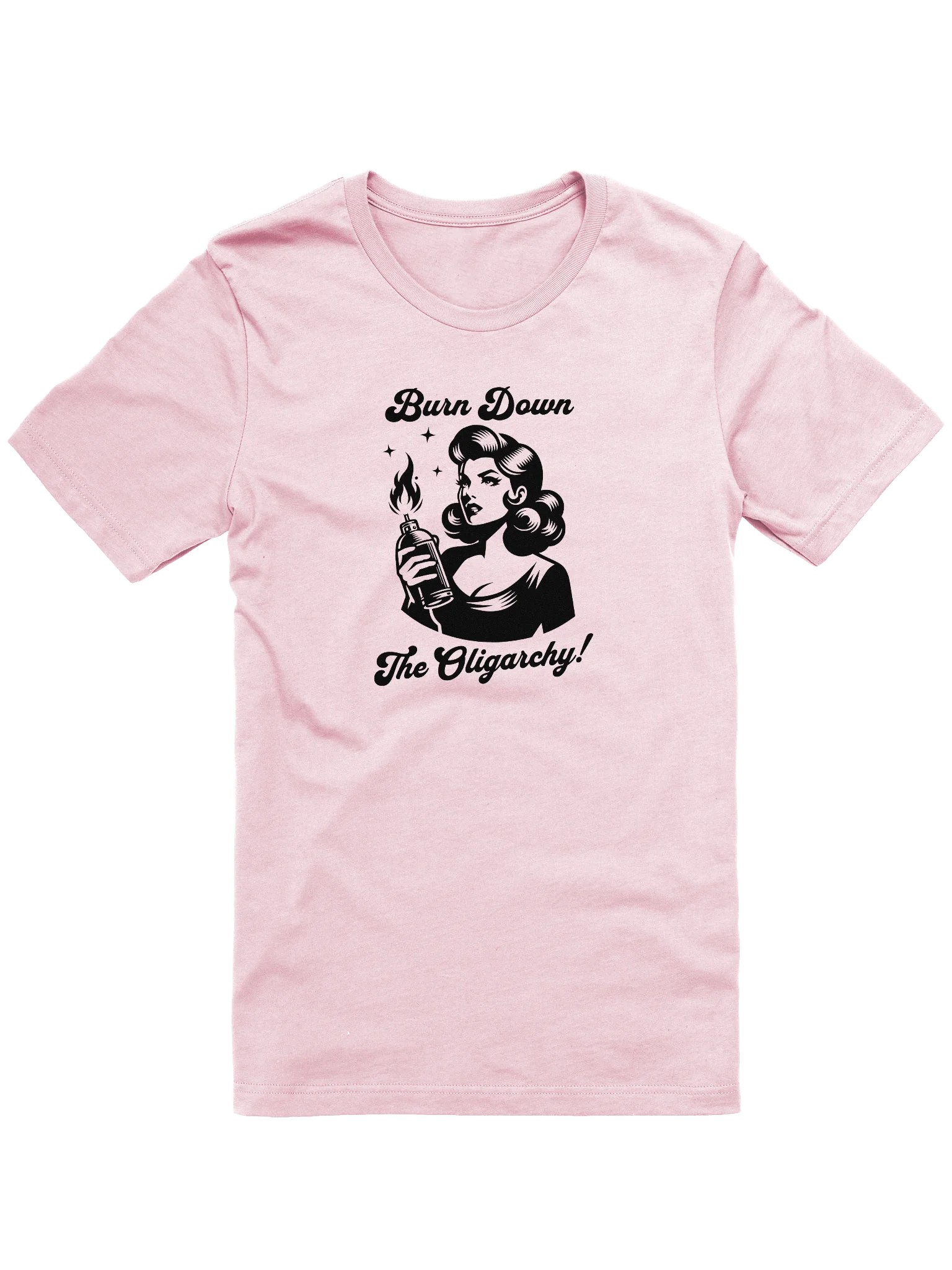 Burn Down The Oligarchy Retro Supersoft T-Shirt product image (2)
