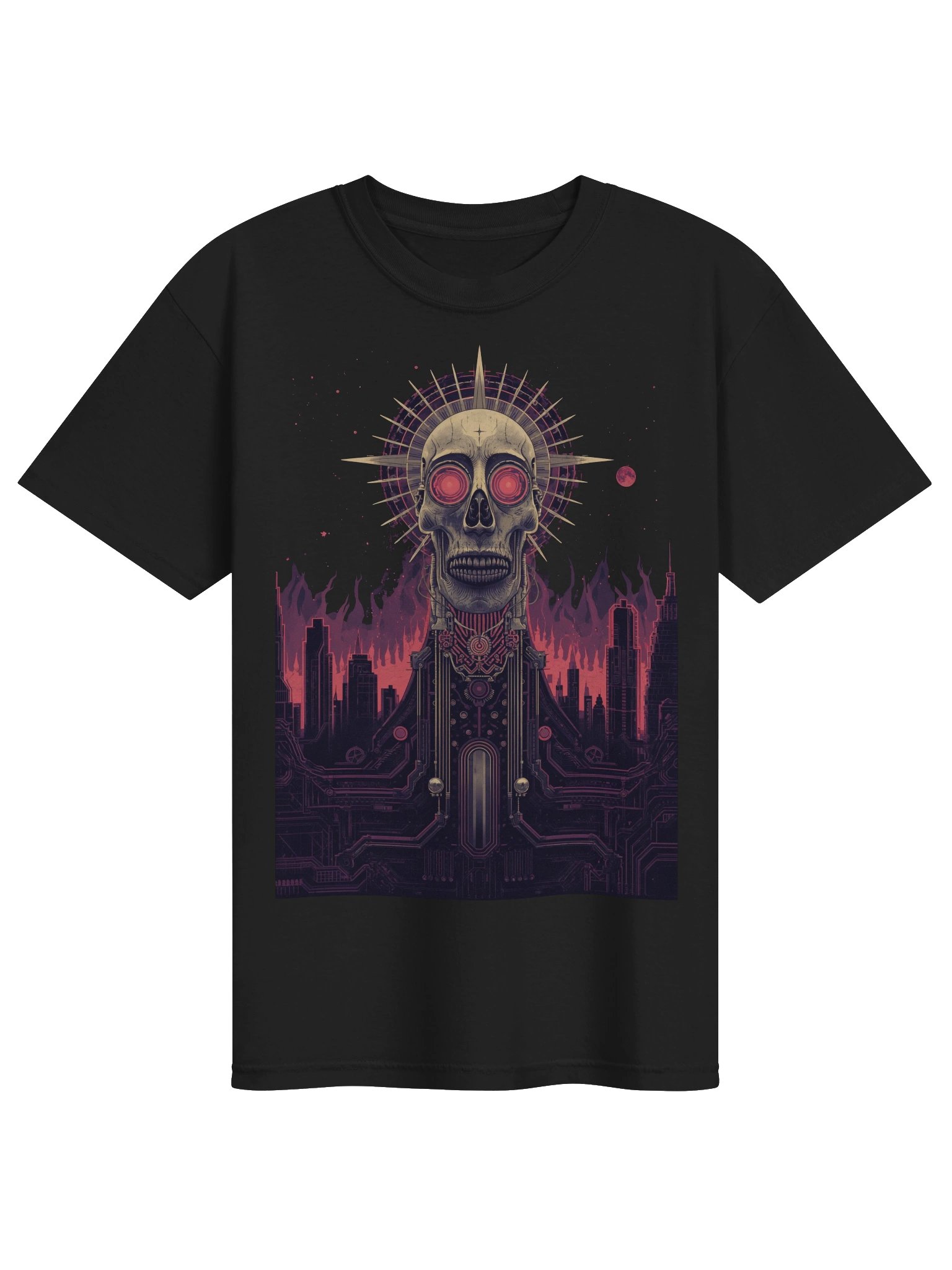 Dystopian Skull Nebula Heavyweight T-Shirt product image (1)
