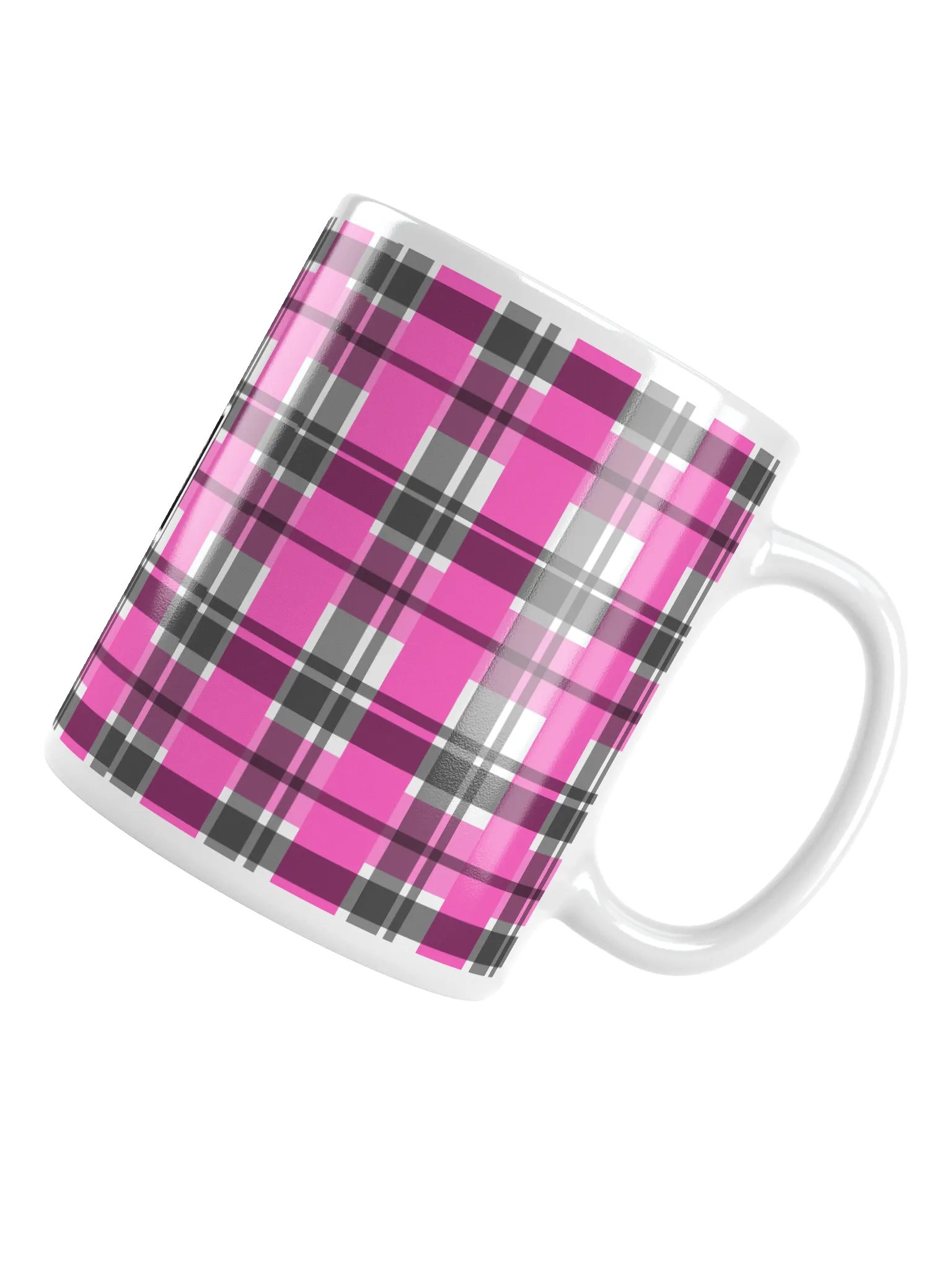 8T Sips Founders Plaid White Glossy Mug product image (4)