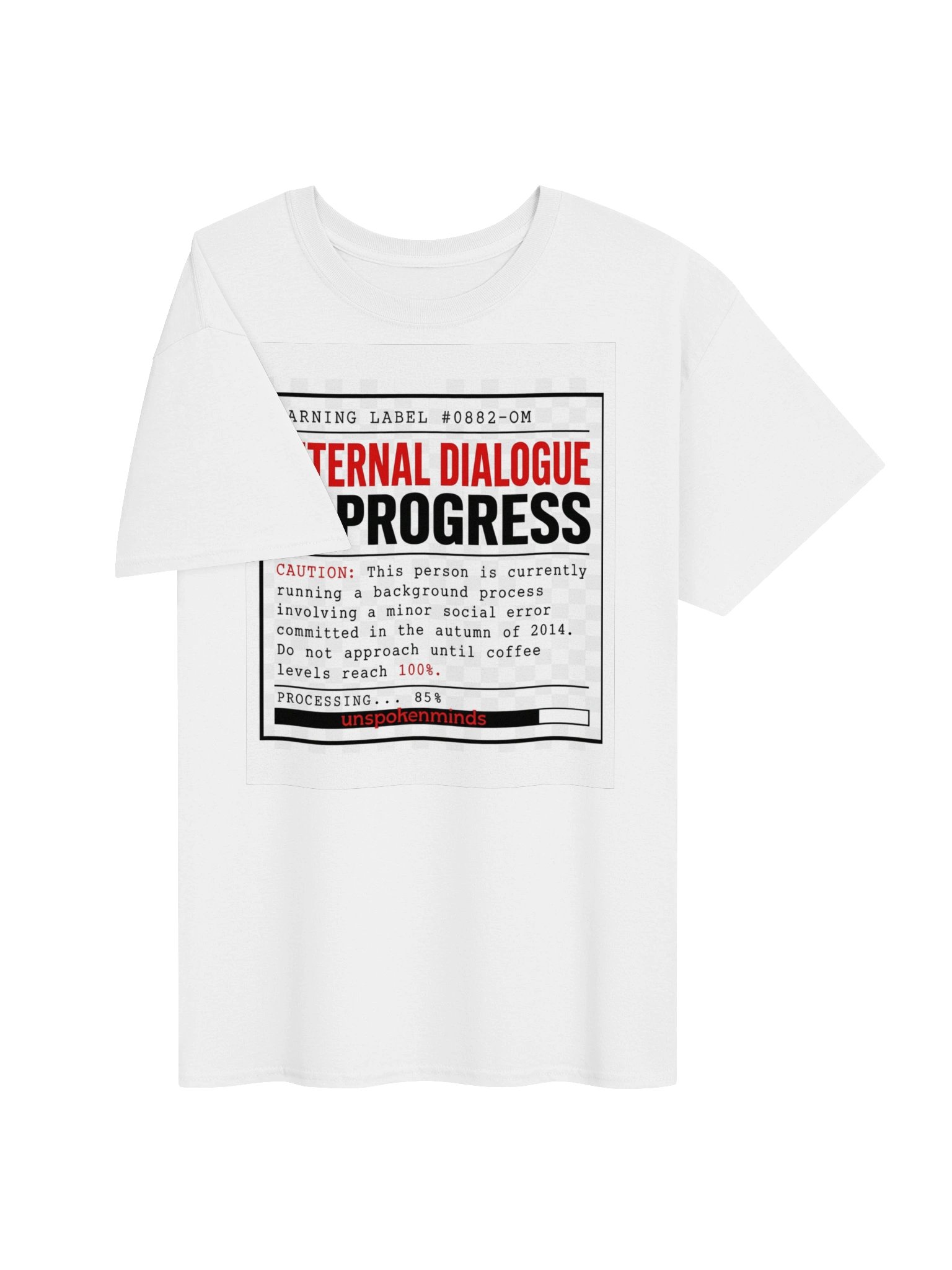 Internal Dialogue Warning Tee product image (3)