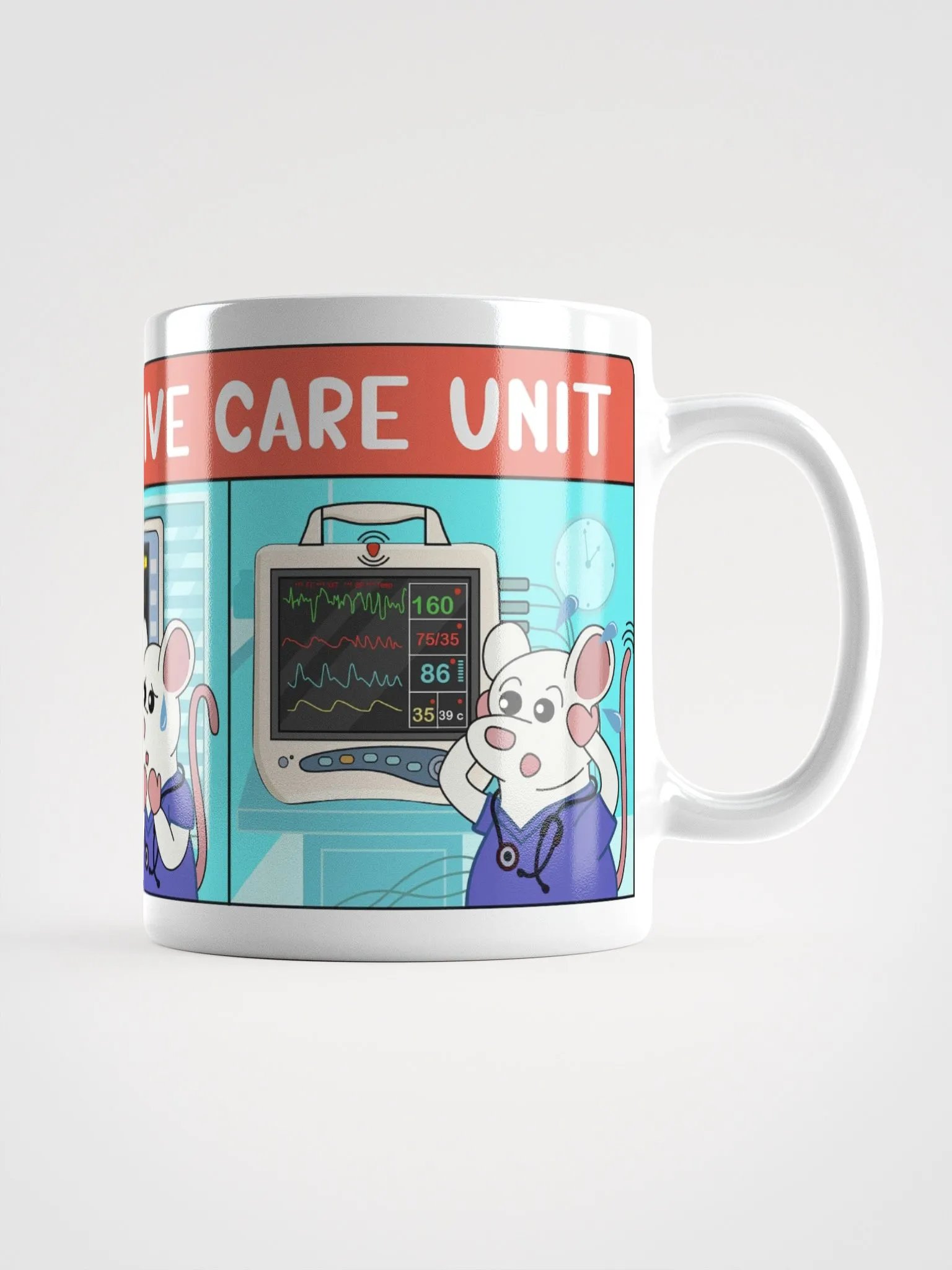 "ICU" Ceramic mug product image (5)