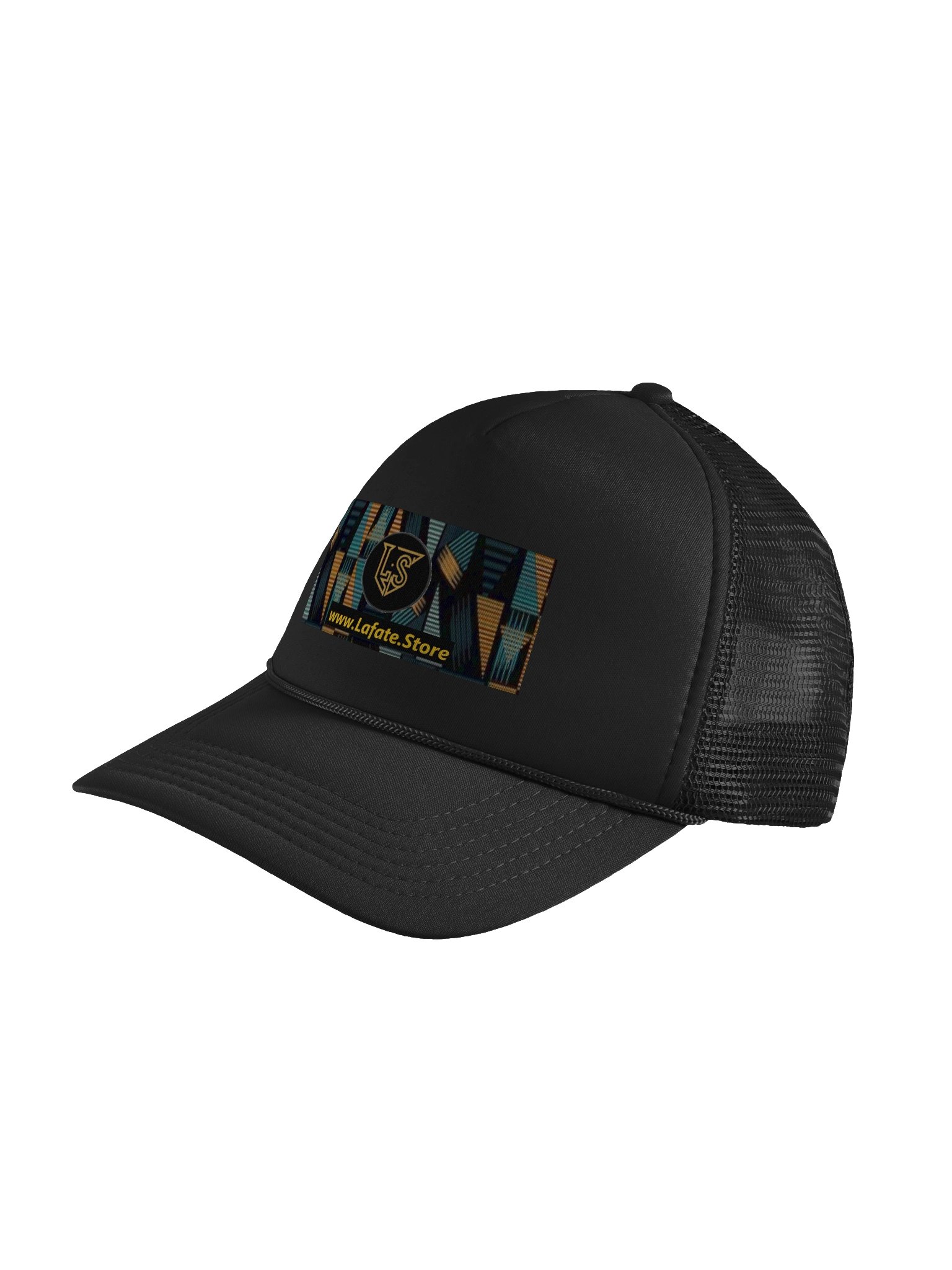 Lafate Store DesignerTrucker Hat - Black Multicolor product image (15)
