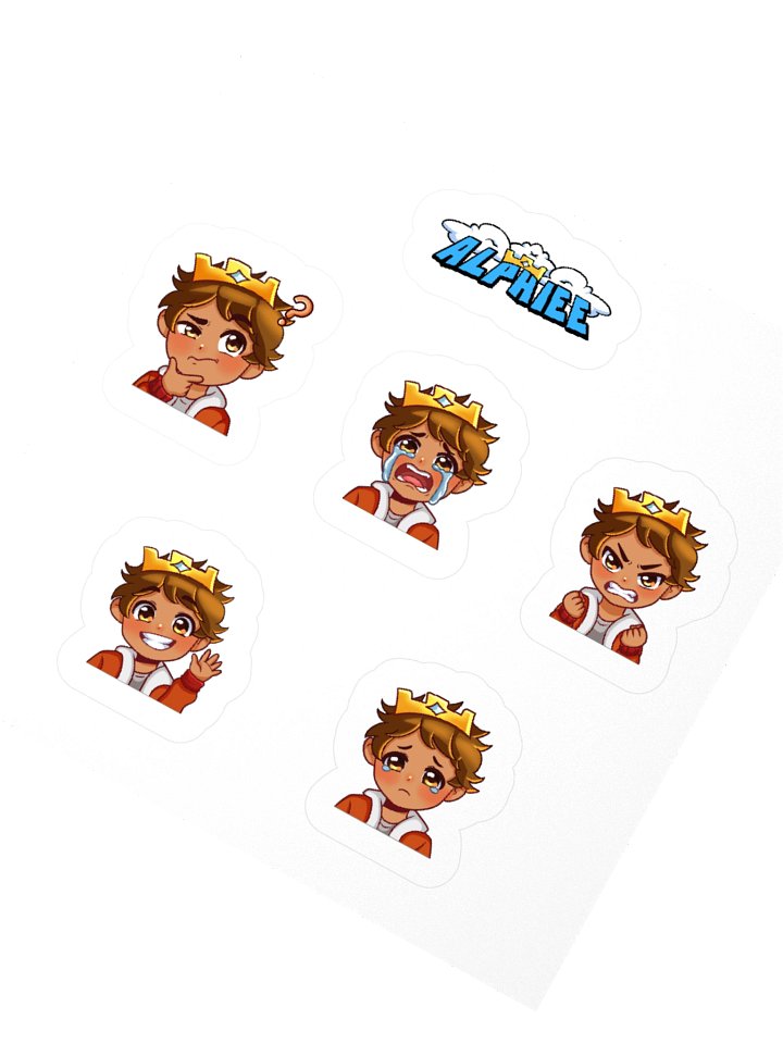 Alphiee Emote Kiss Cut Stickers product image (2)