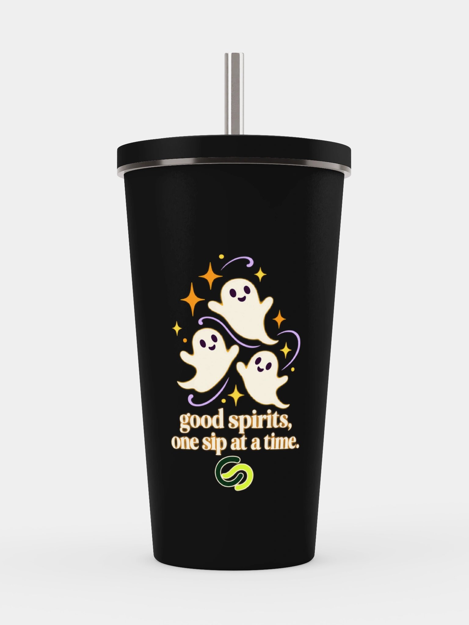 Good Spirits, One Sip at a Time Halloween Insulated Tumbler product image (1)
