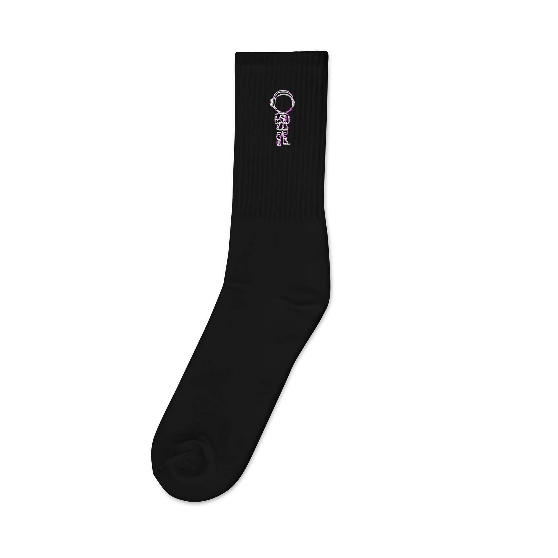 Masr City Astronaut Outline Black Socks product image (1)