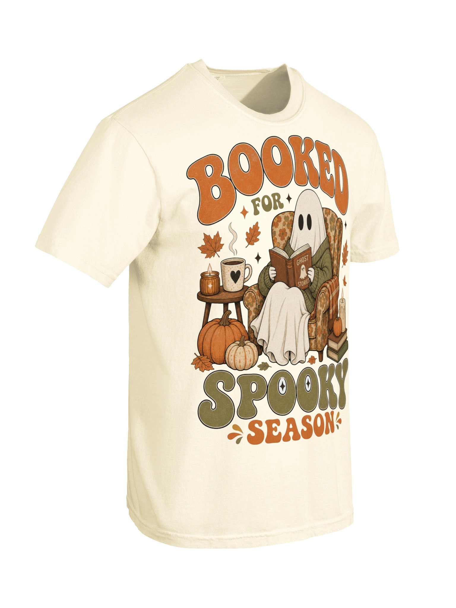 Booked for Spooky Season Ghost Tee product image (46)